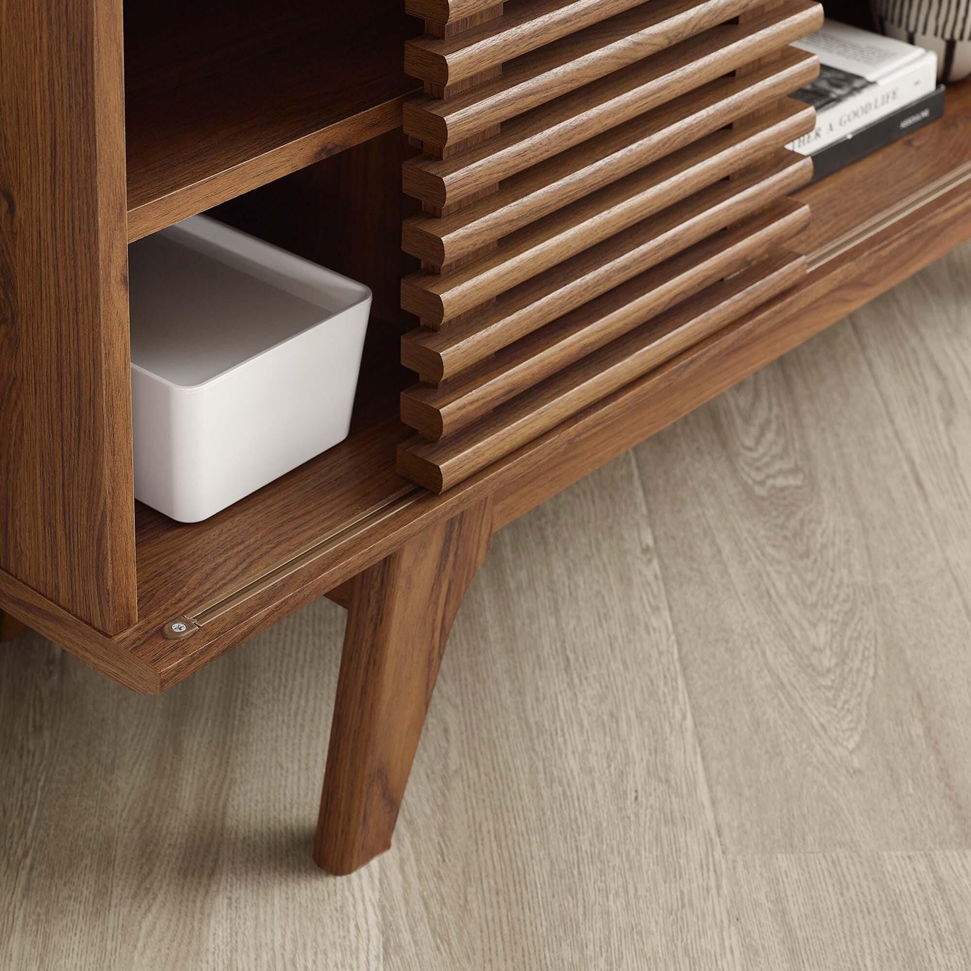 Modway Render 46" TV Stand, Walnut, large