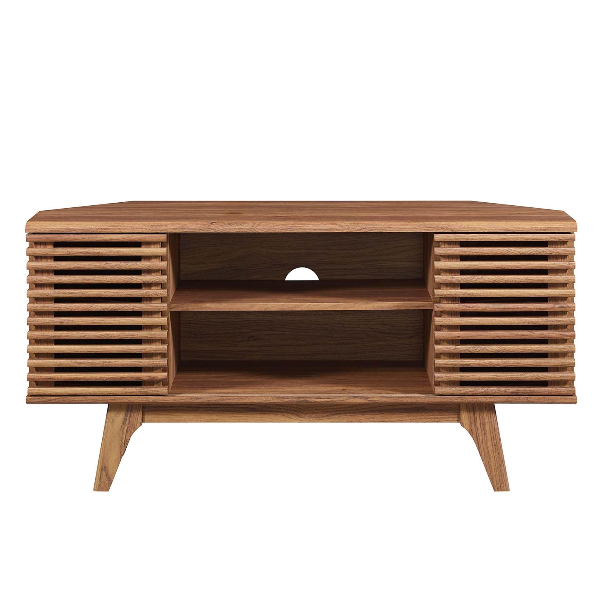 Modway Render 46" TV Stand, Walnut, large