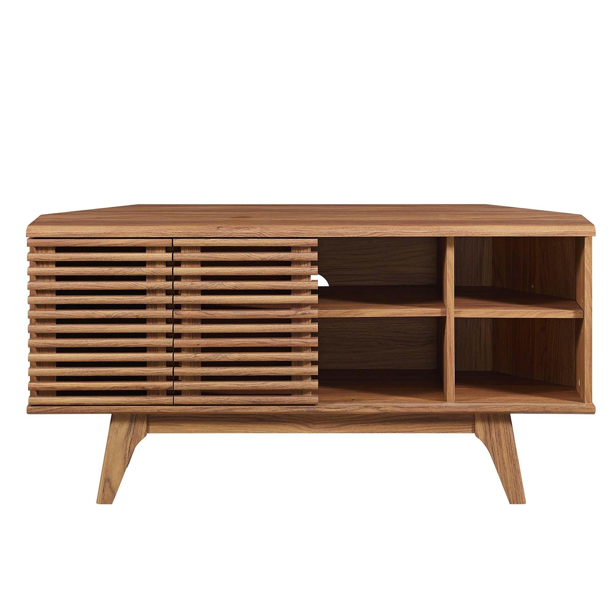 Modway Render 46" TV Stand, Walnut, large