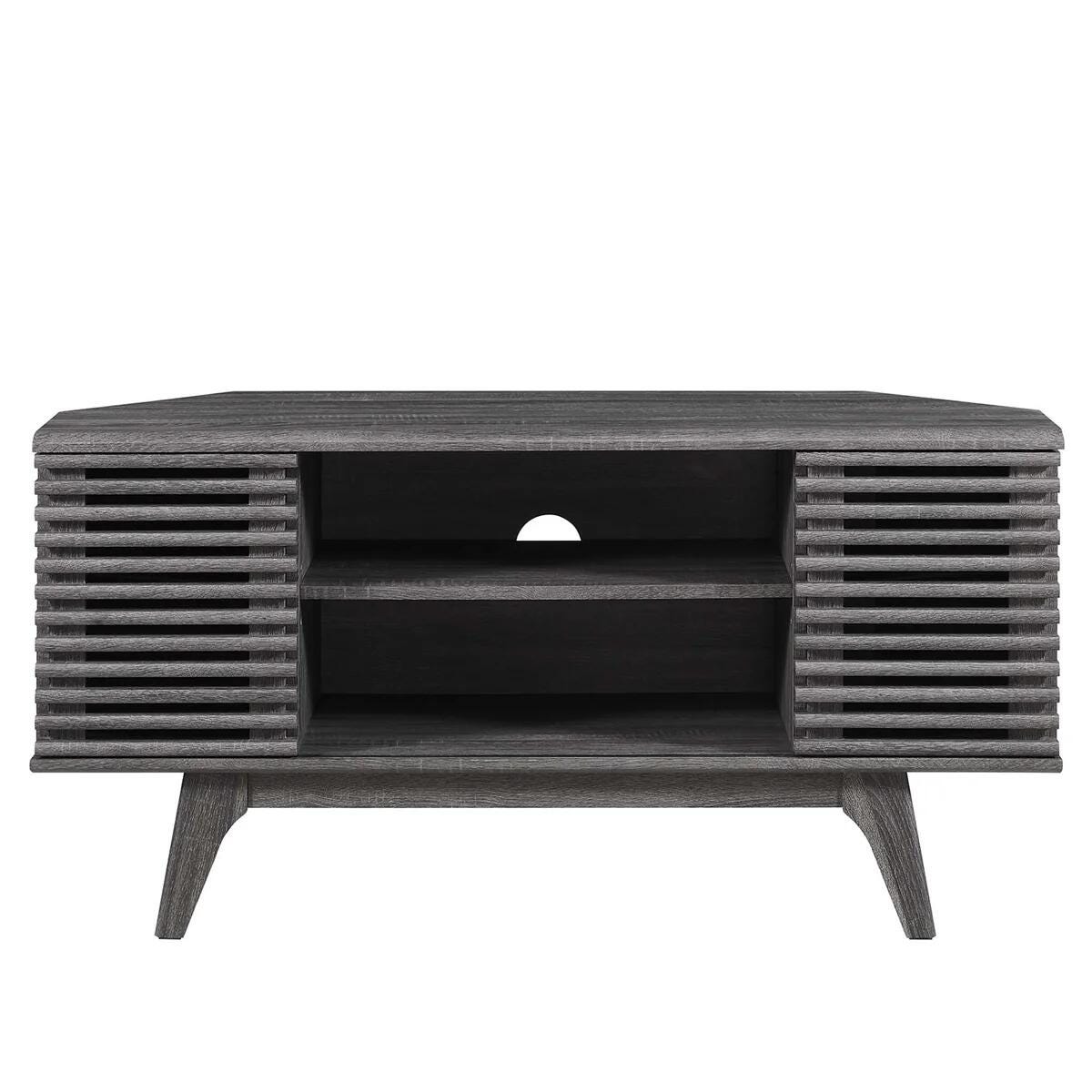 Modway Render 46" TV Stand, Charcoal, large