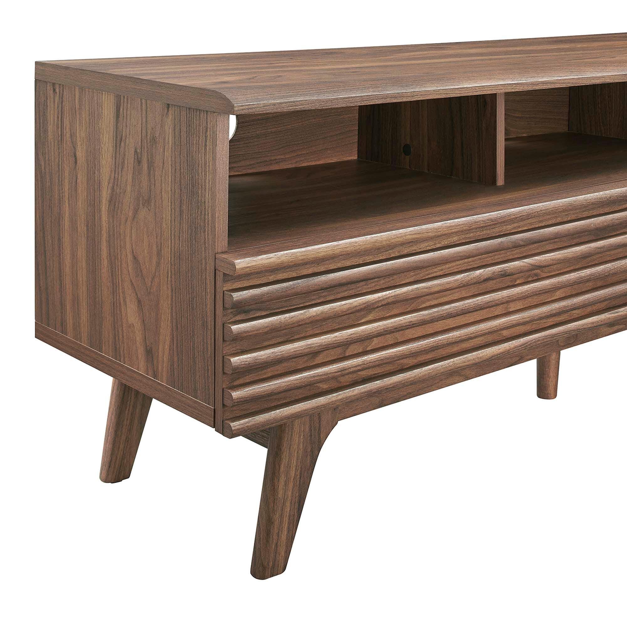 Modway Render 60"  TV Stand, Walnut, large