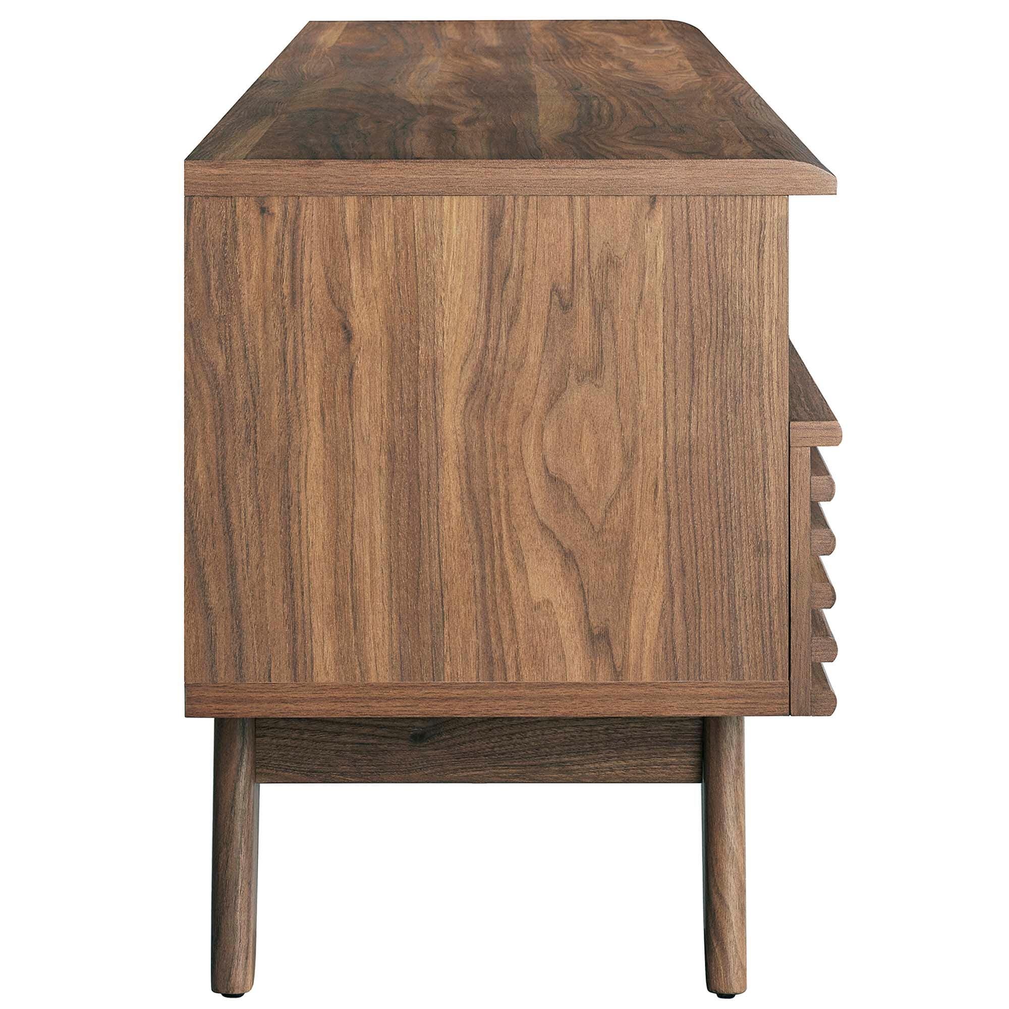 Modway Render 60"  TV Stand, Walnut, large