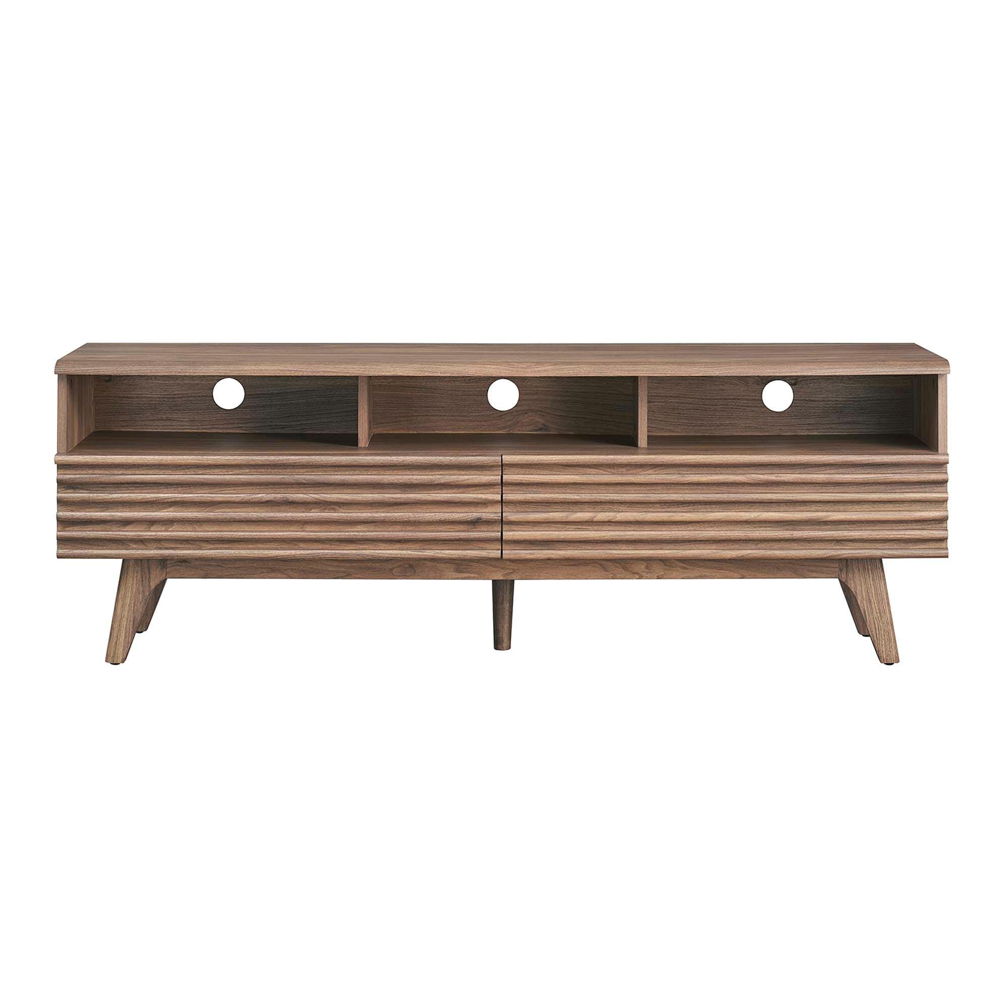 Modway Render 60"  TV Stand, Walnut, large