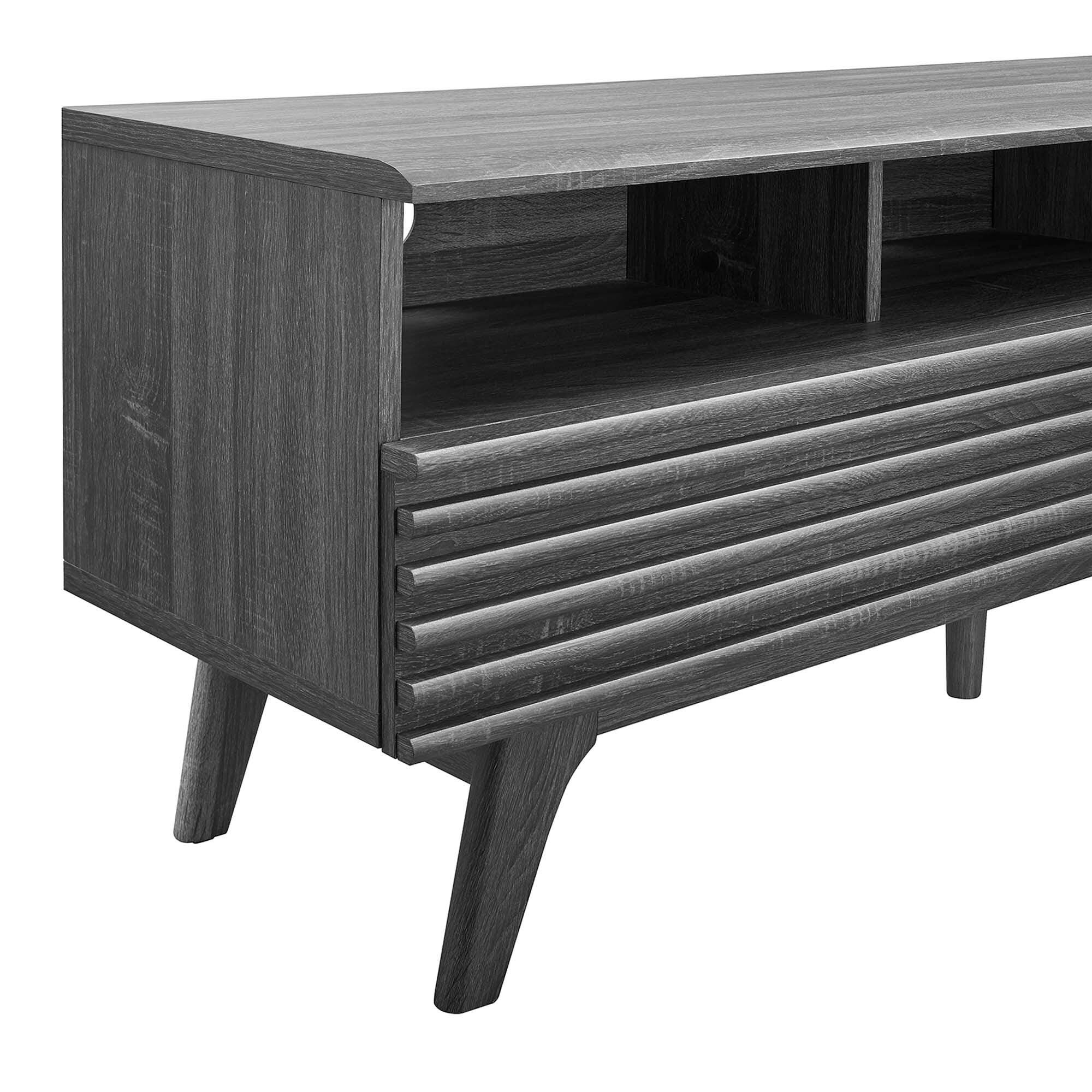 Modway Render 60"  TV Stand, Charcoal, large