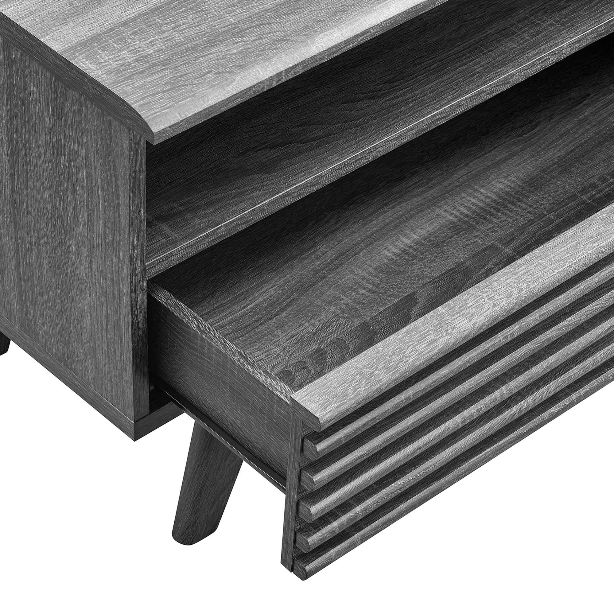 Modway Render 60"  TV Stand, Charcoal, large