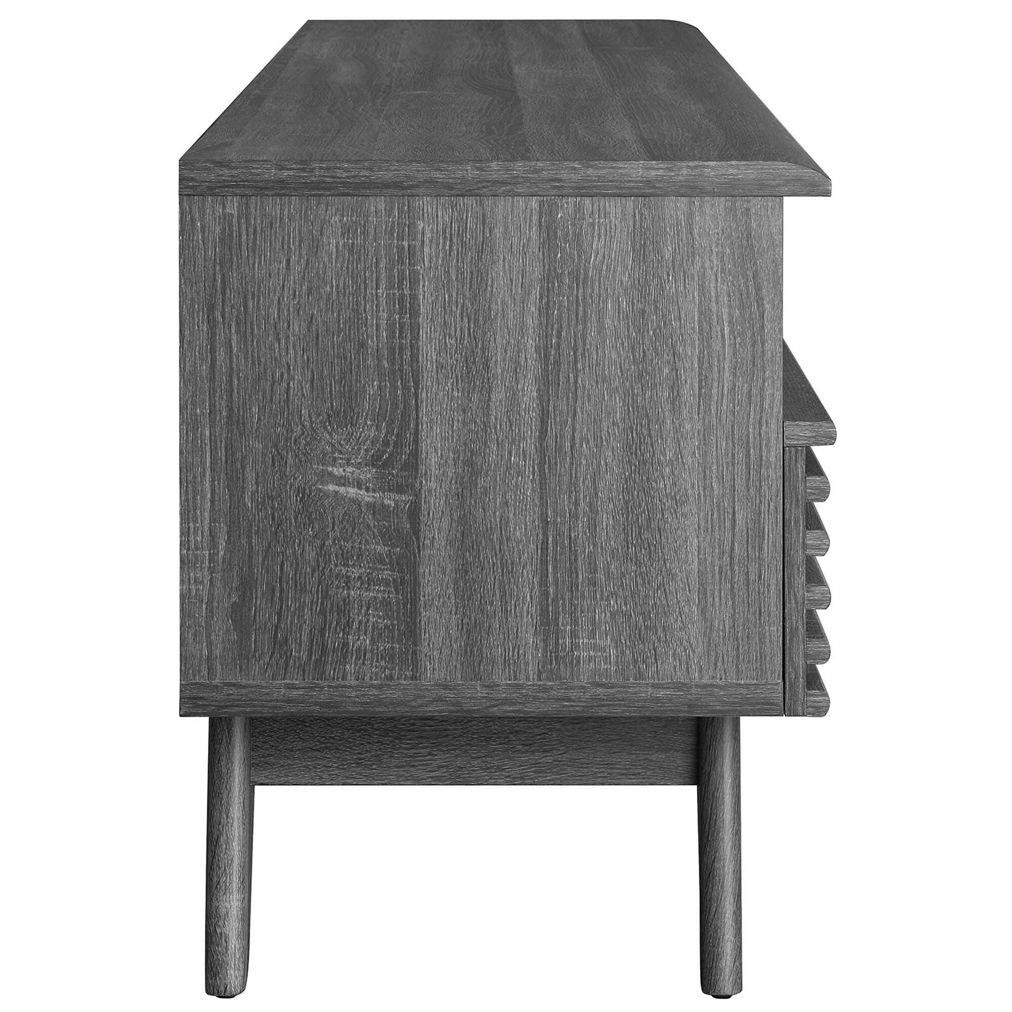 Modway Render 60"  TV Stand, Charcoal, large