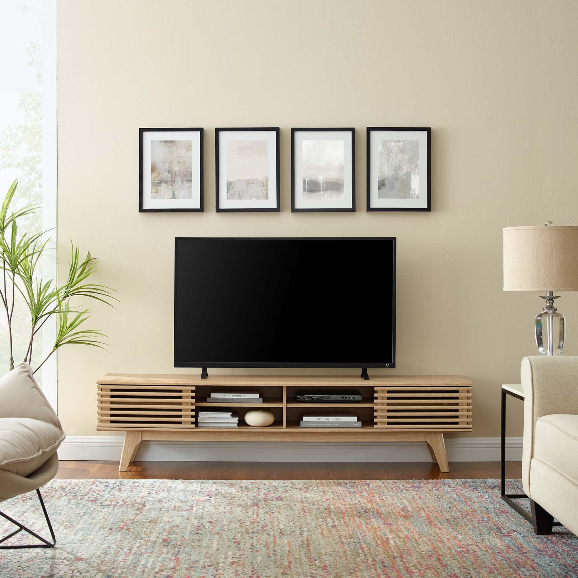 Modway Render 70" TV Stand, Oak