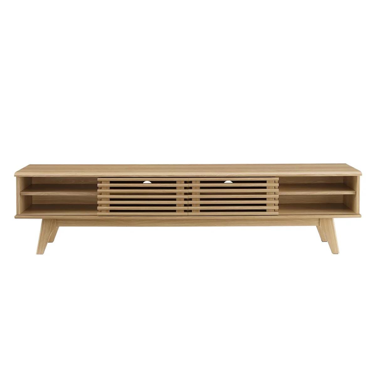 Modway Render 70" TV Stand, Oak, large