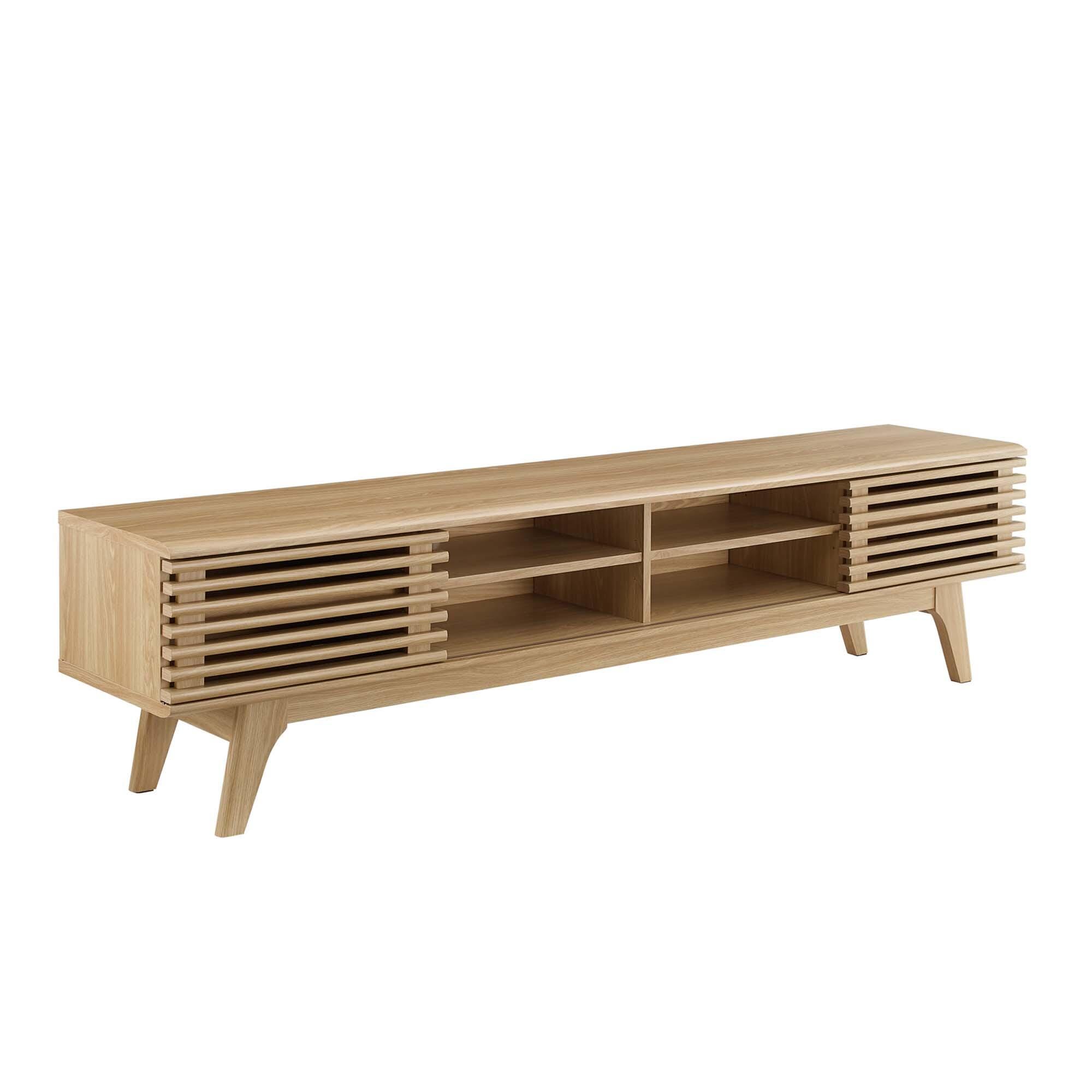 Modway Render 70" TV Stand, Oak, large