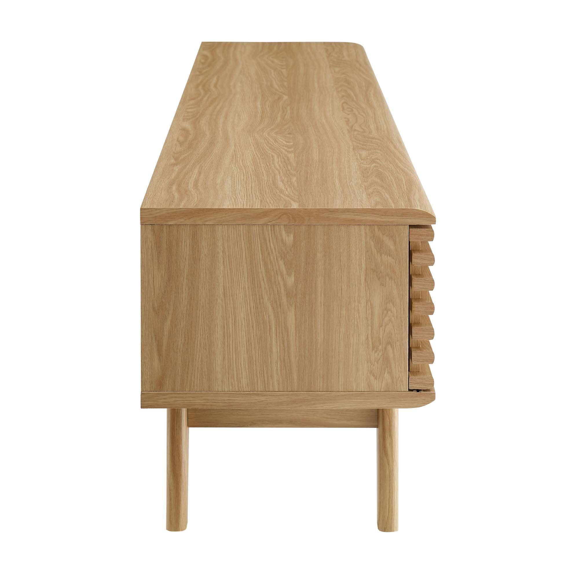 Modway Render 70" TV Stand, Oak, large