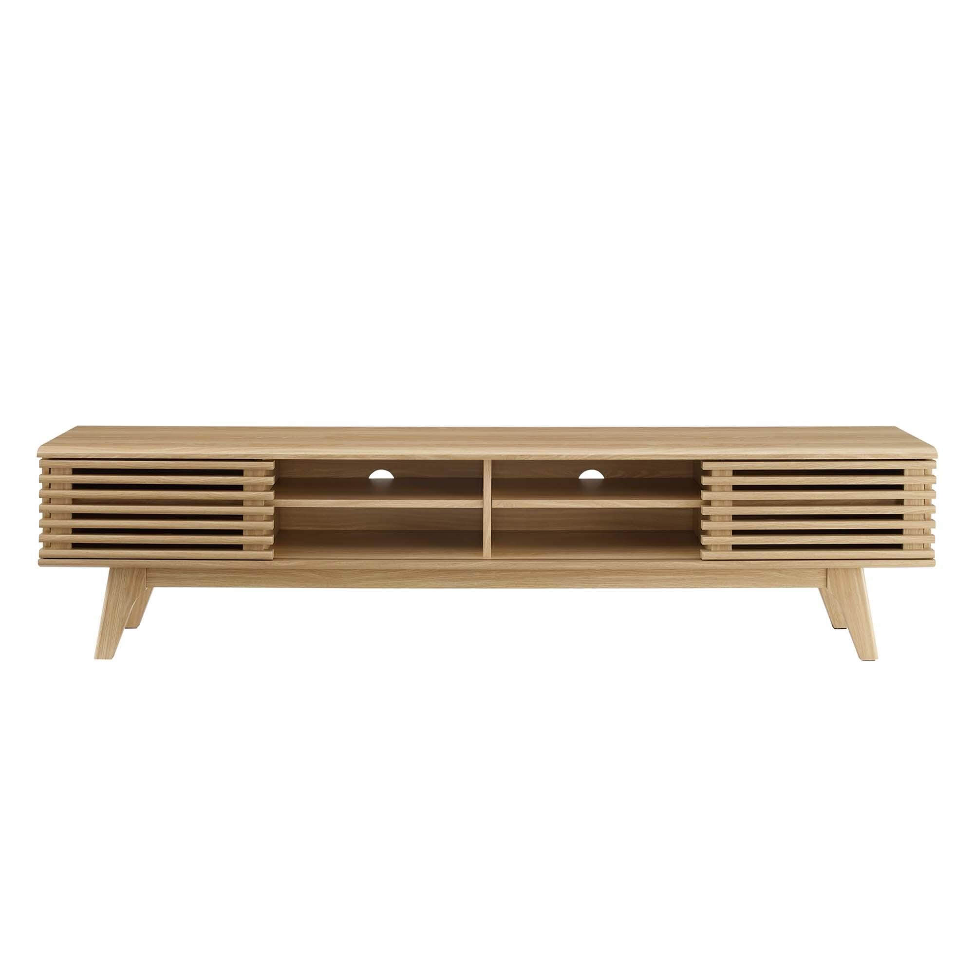 Modway Render 70" TV Stand, Oak, large