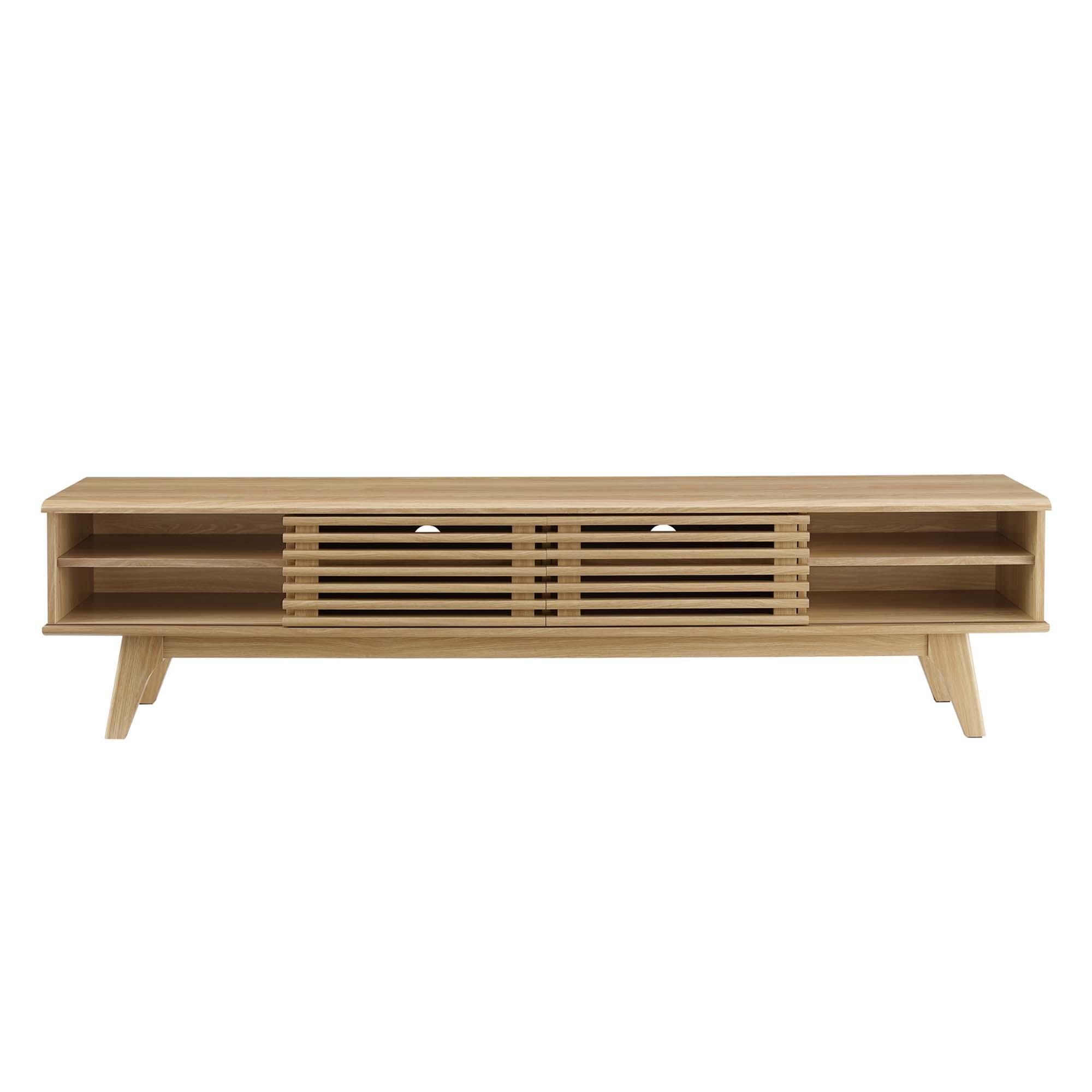 Modway Render 70" TV Stand, Oak, large