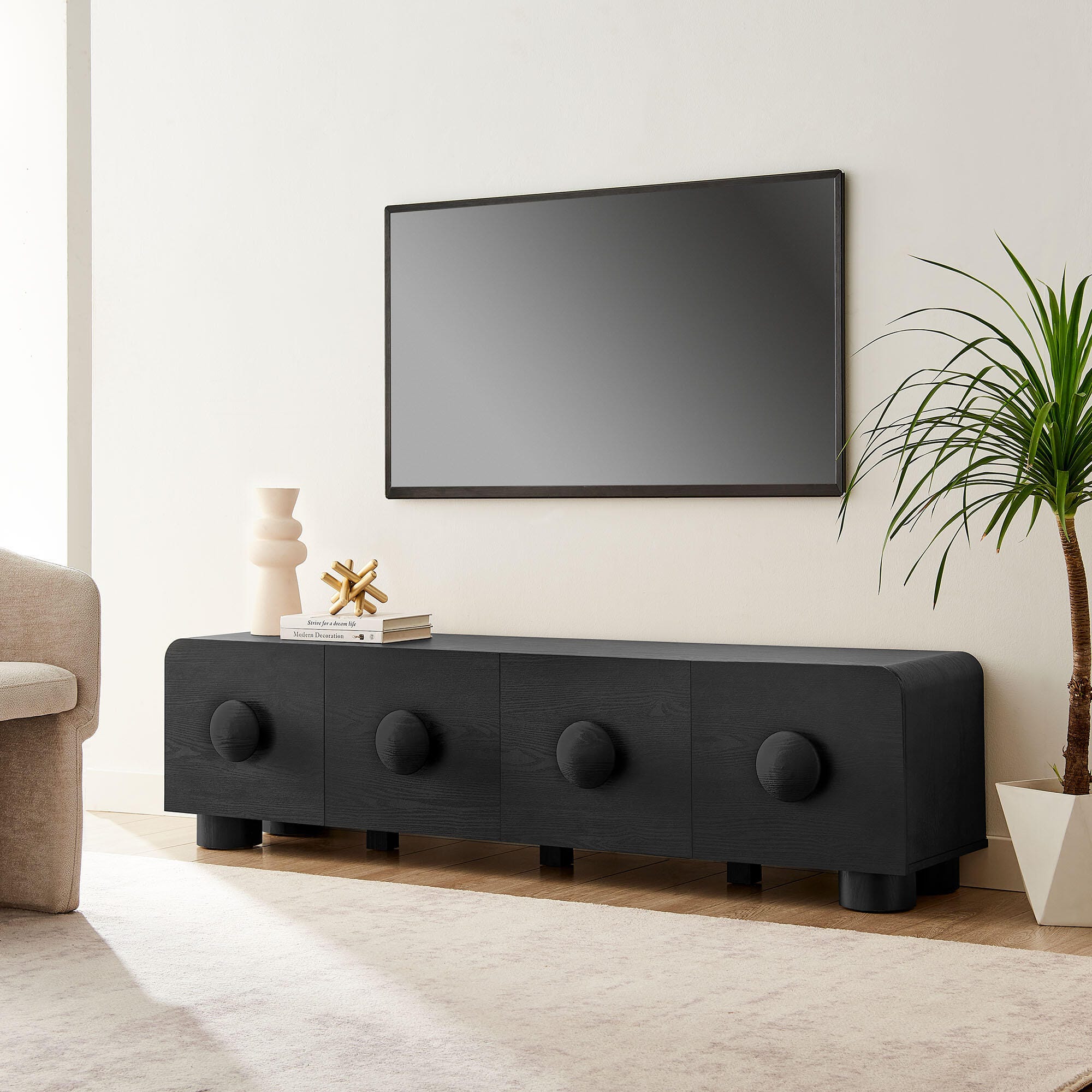 Modway Sonnet 69" TV Stand, Black