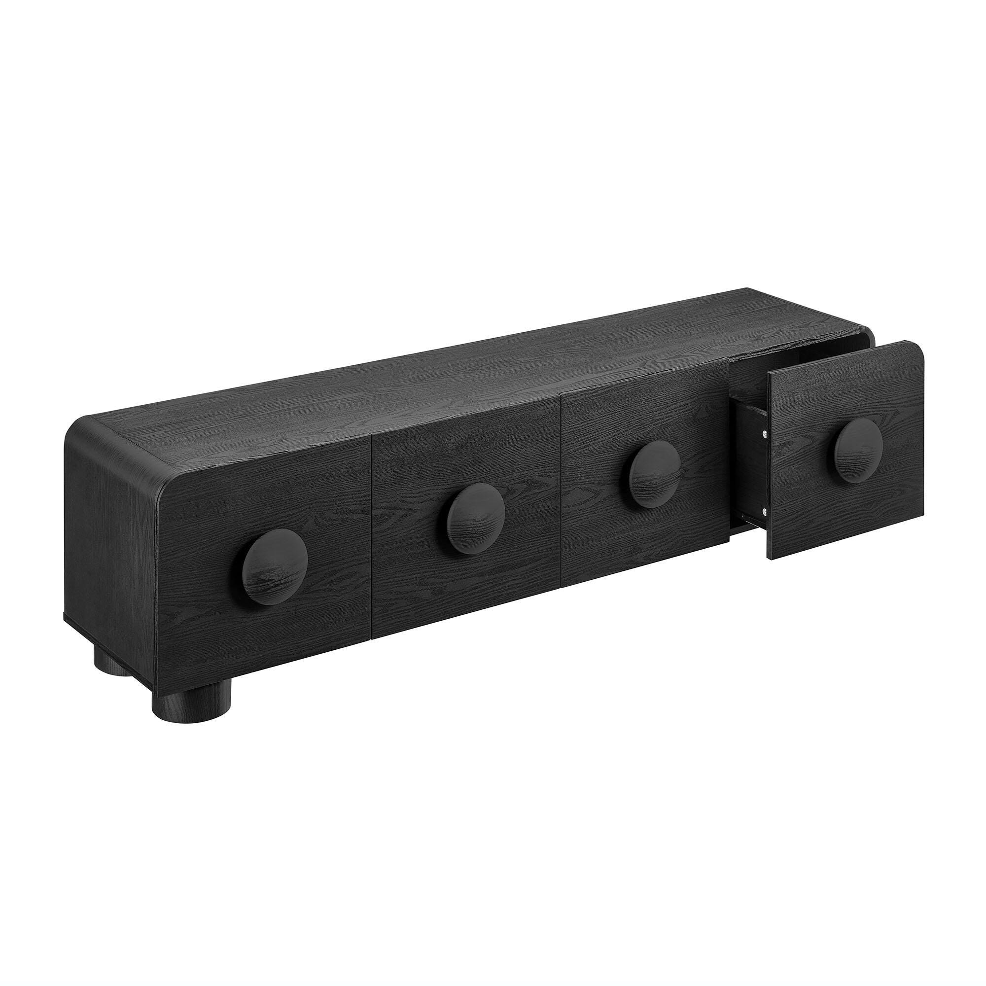 Modway Sonnet 69" TV Stand, Black, large