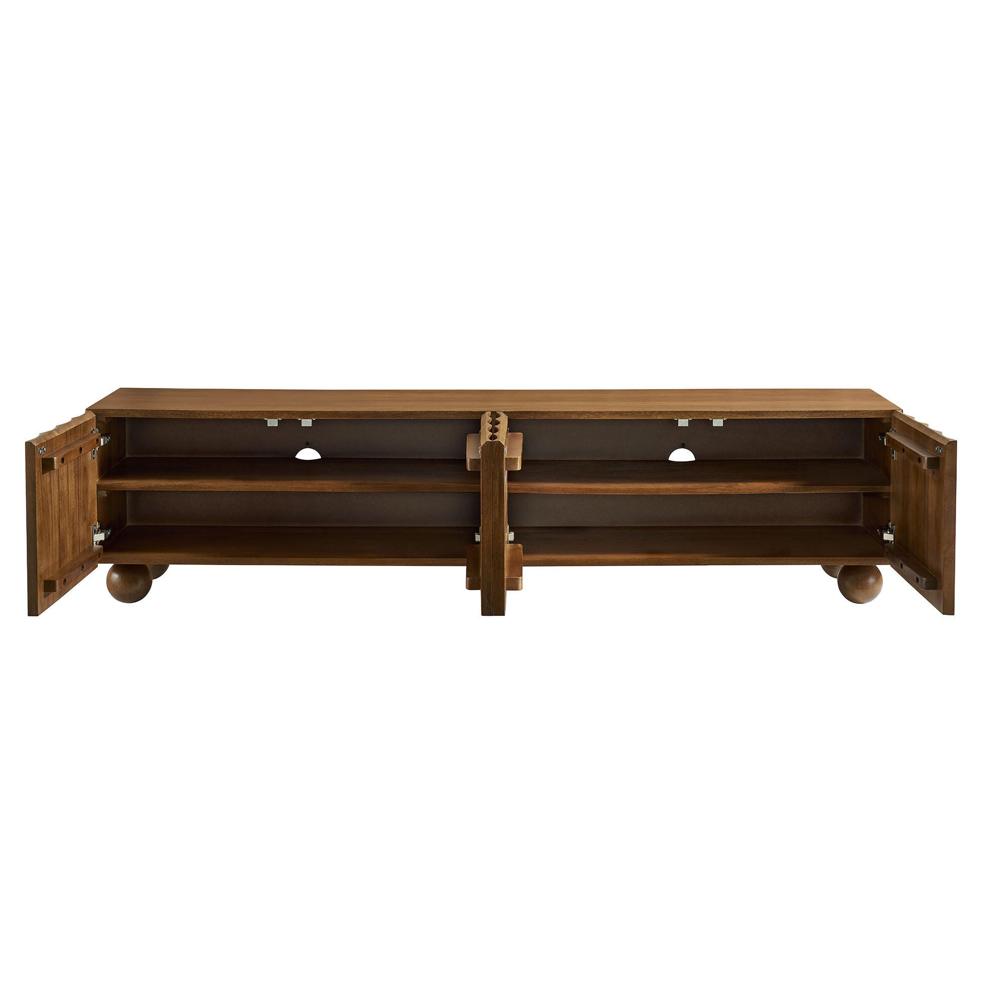 Modway Sorren 71" TV Stand, Walnut, large