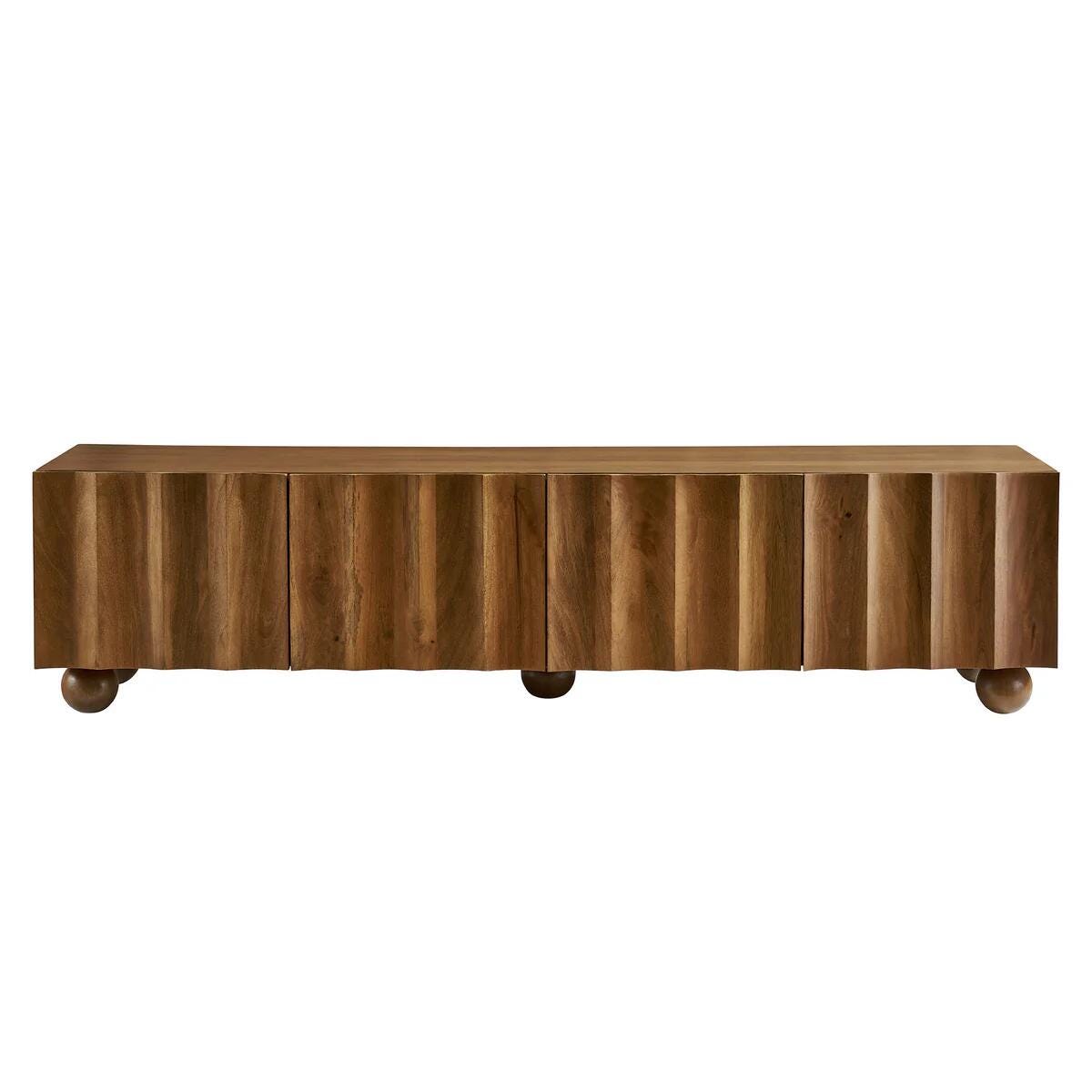 Modway Sorren 71" TV Stand, Walnut, large