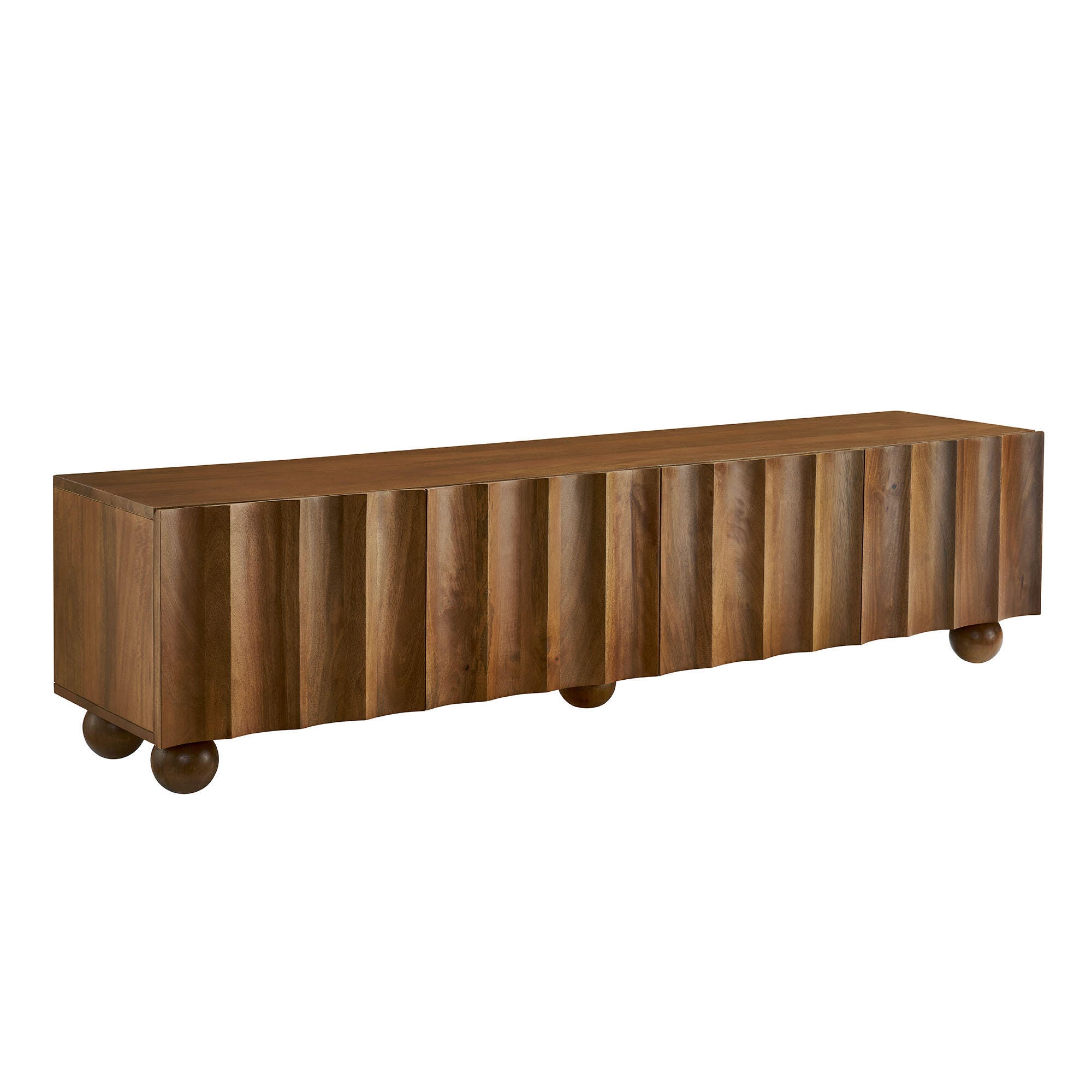 Modway Sorren 71" TV Stand, Walnut, large