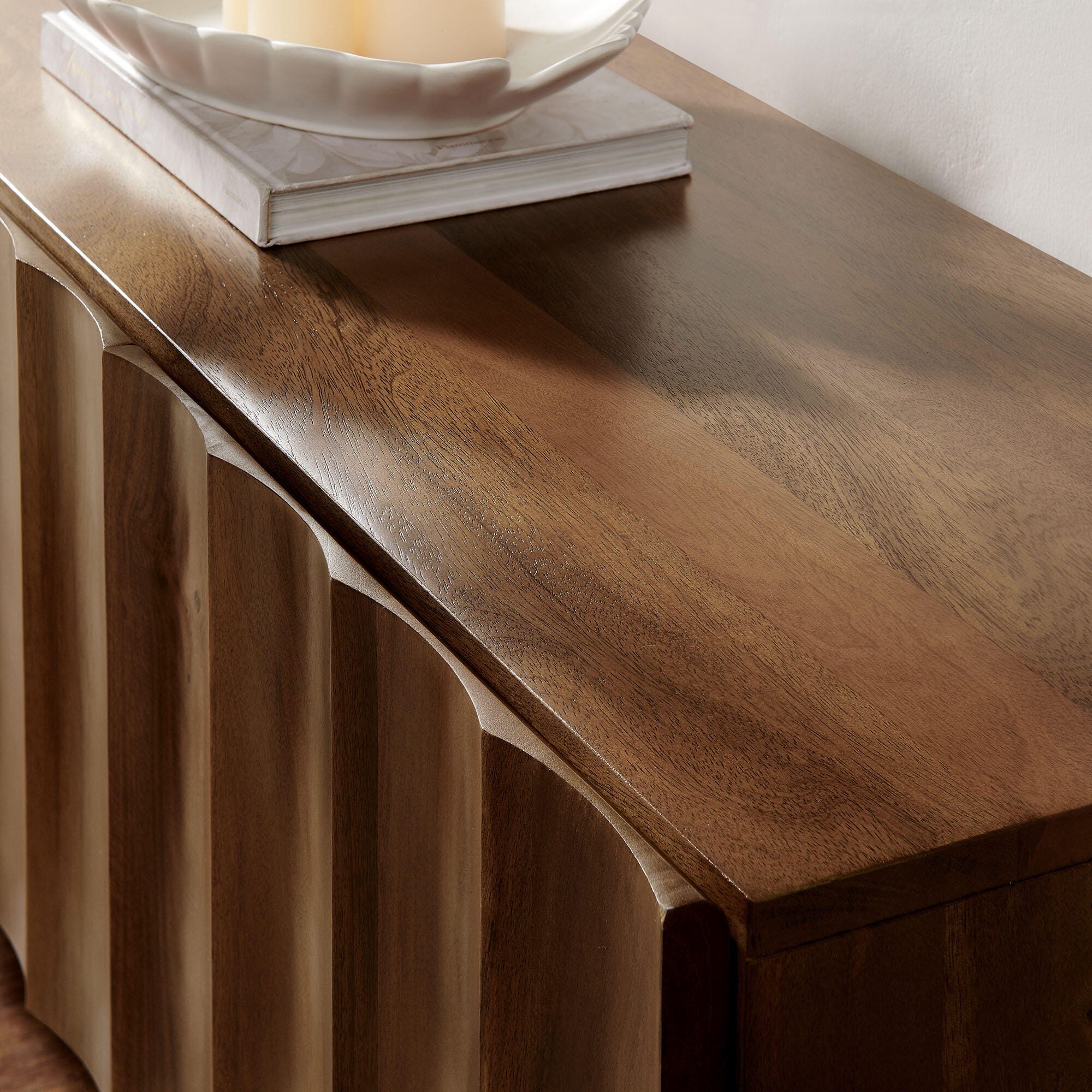 Modway Sorren 71" TV Stand, Walnut, large