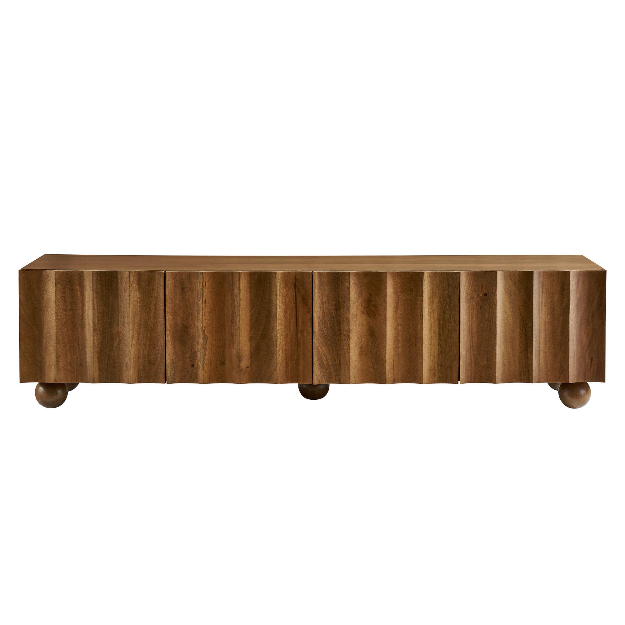 Modway Sorren 71" TV Stand, Walnut, large