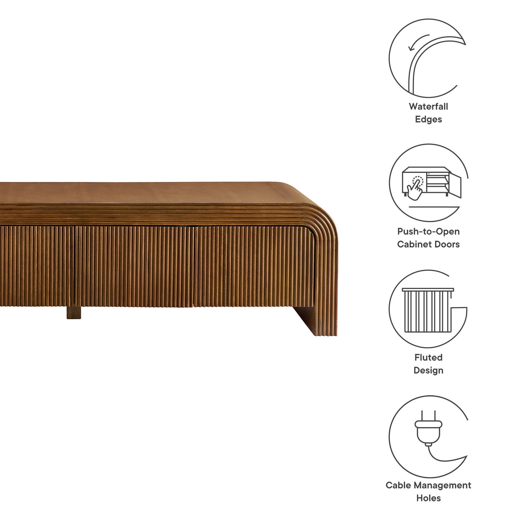 Modway Waterflute 68" TV Stand, , large