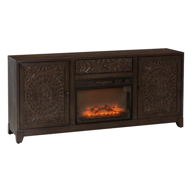 Linon Gemma 67" Electric Fireplace Mantel