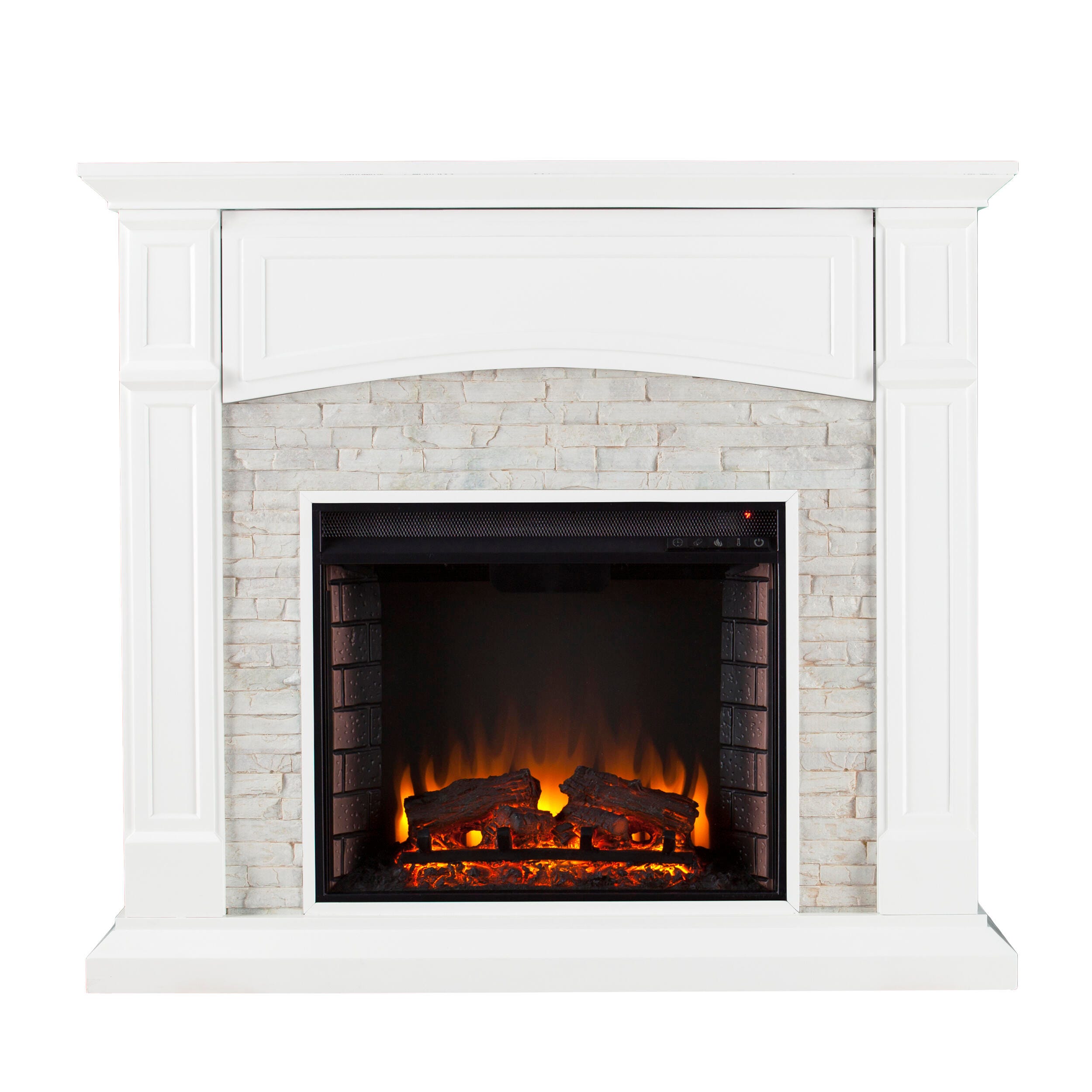 Southern Enterprises Brennax Electric Media Fireplace - Thumbnail 4