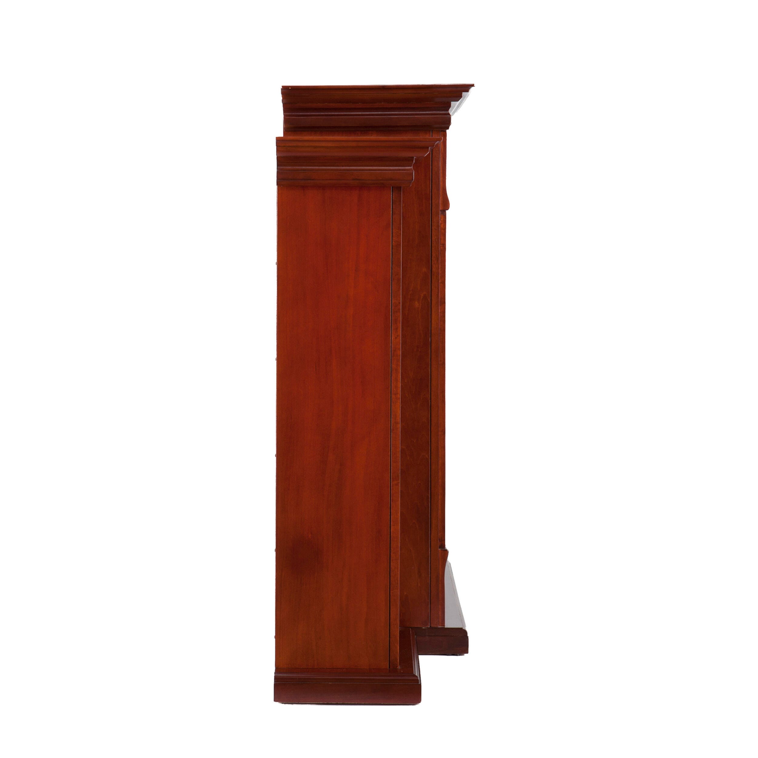 Southern Enterprises Harkdale Electric Fireplace with Bookcases - Classic Mahogany, , large