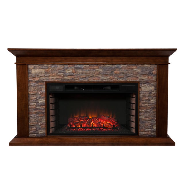 Southern Enterprises Furniture Hardey Heights Electric Fireplace Mantel
