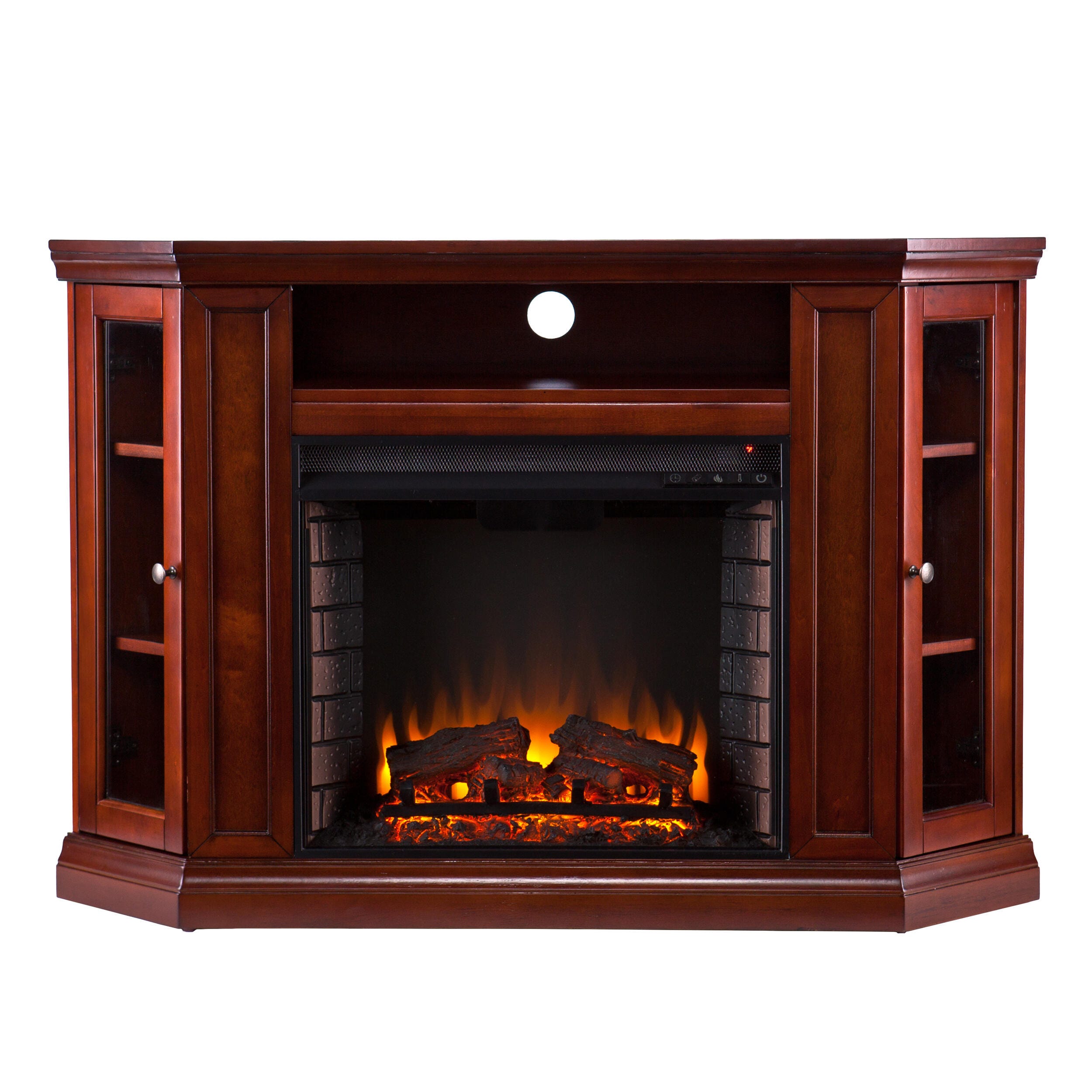 Southern Enterprises Maddeline Convertible Media Electric Fireplace, , large