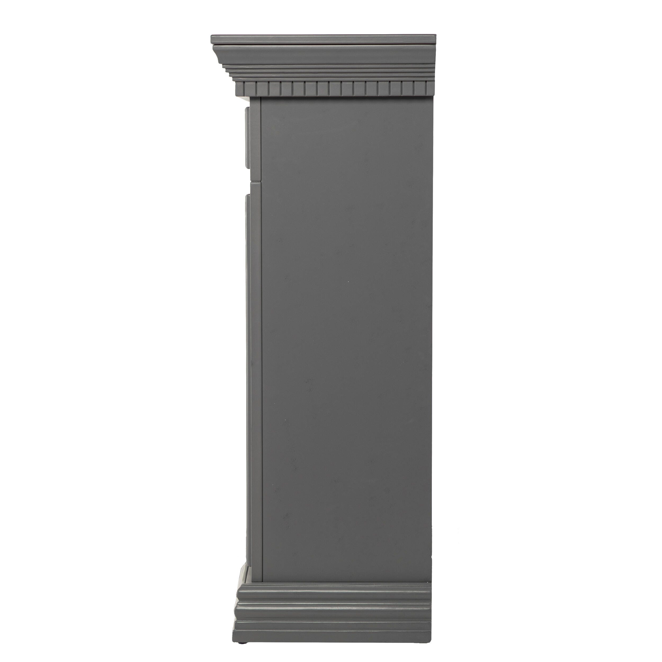 Southern Enterprises Horstena Faux Stone Electric Fireplace, , large
