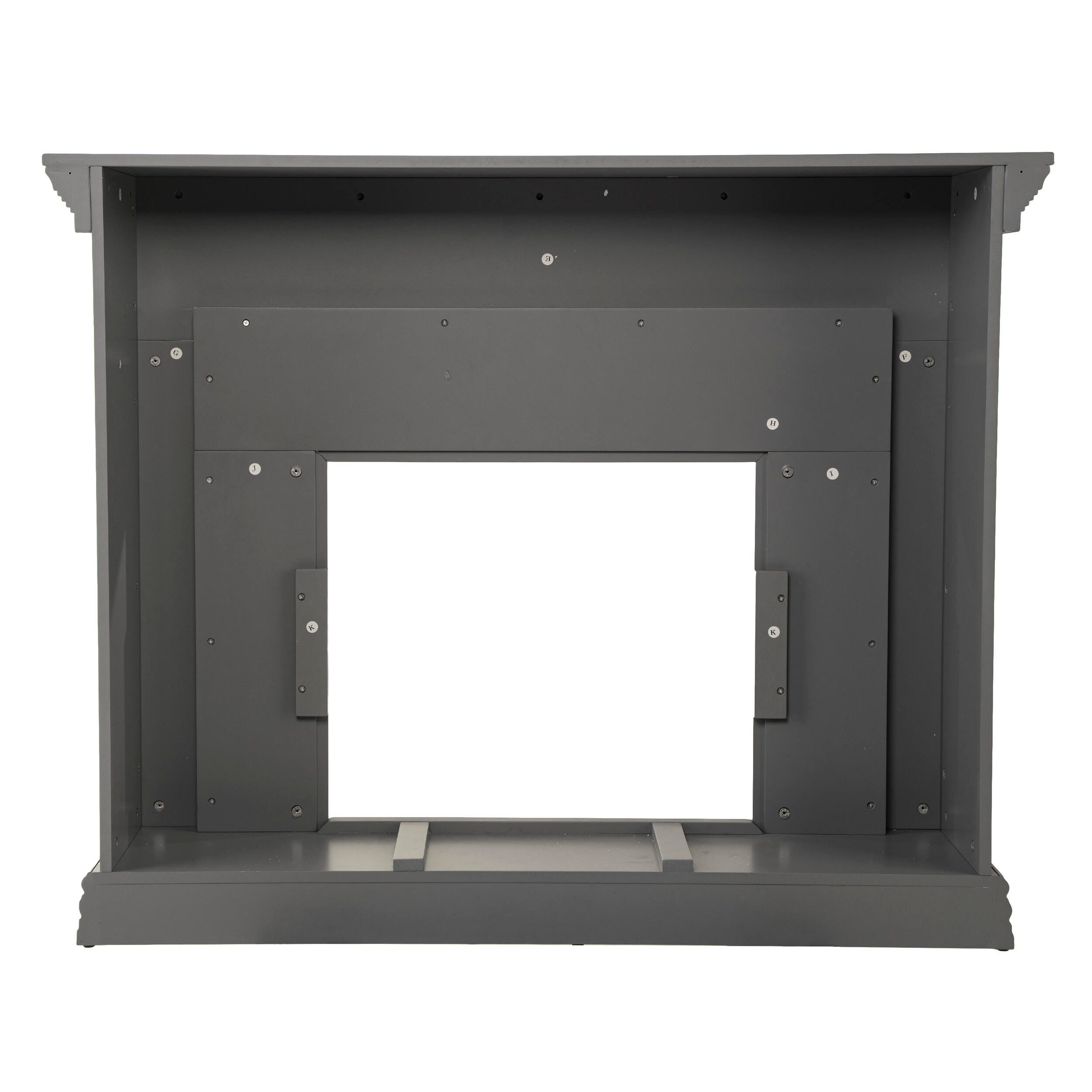 Southern Enterprises Horstena Faux Stone Electric Fireplace, , large