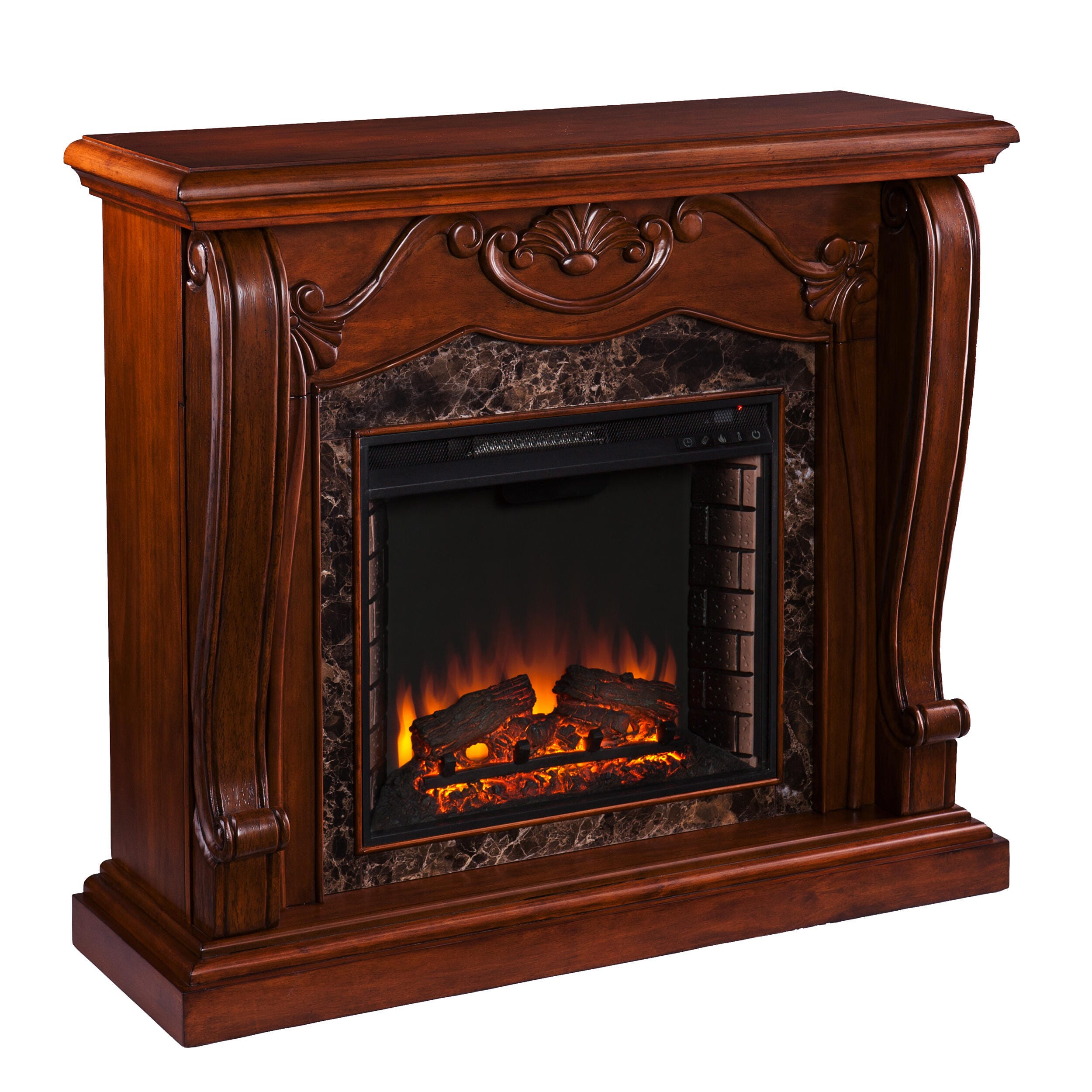Southern Enterprises Glasgow Electric Fireplace, , large