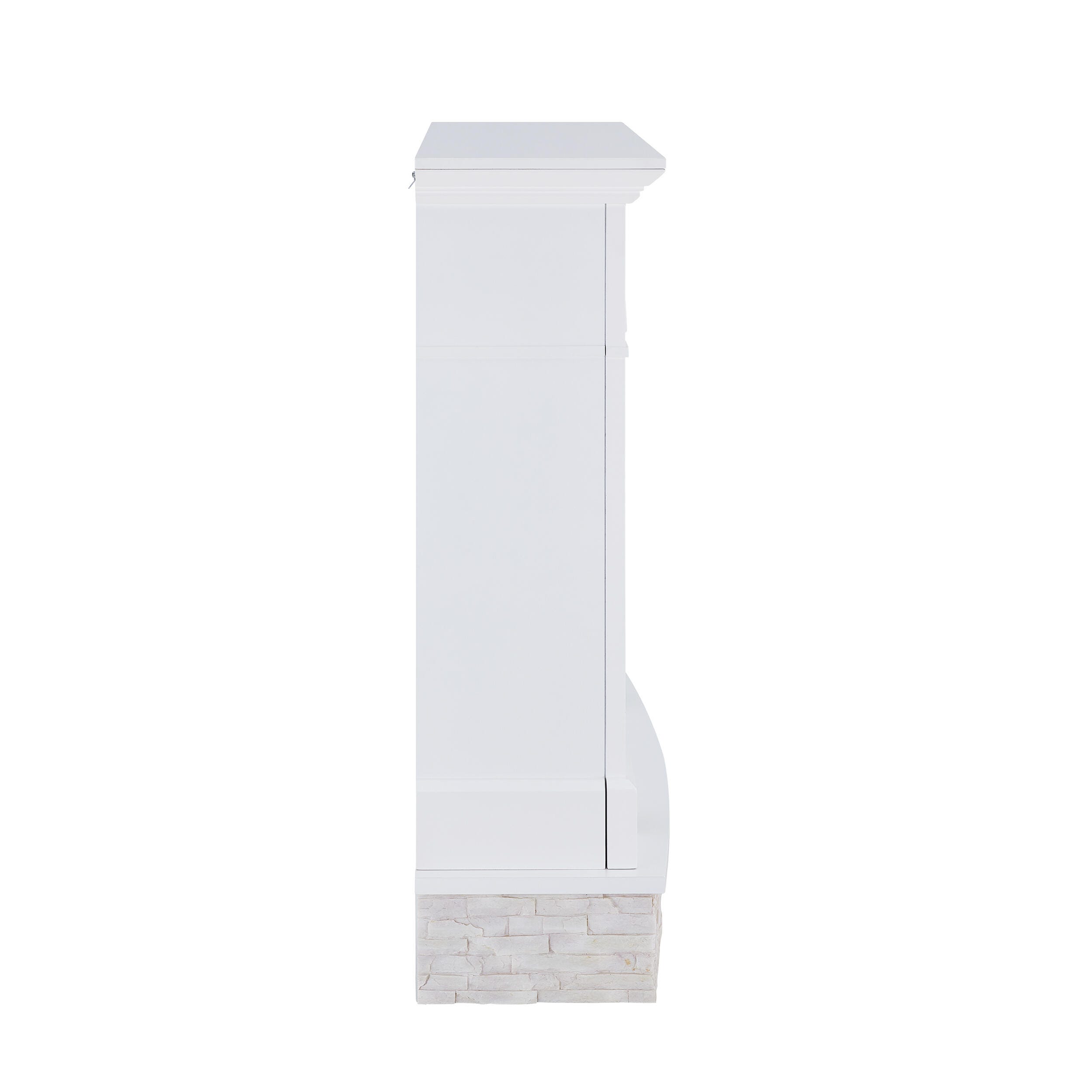 Southern Enterprises Norah Faux Stone Media Fireplace, , large
