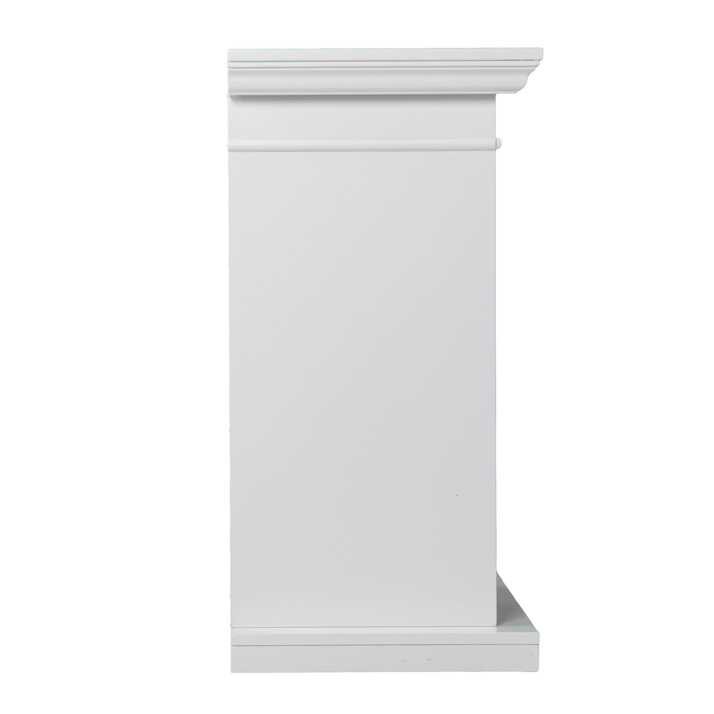 Southern Enterprises Katian Electric Fireplace with Bookcase, , large