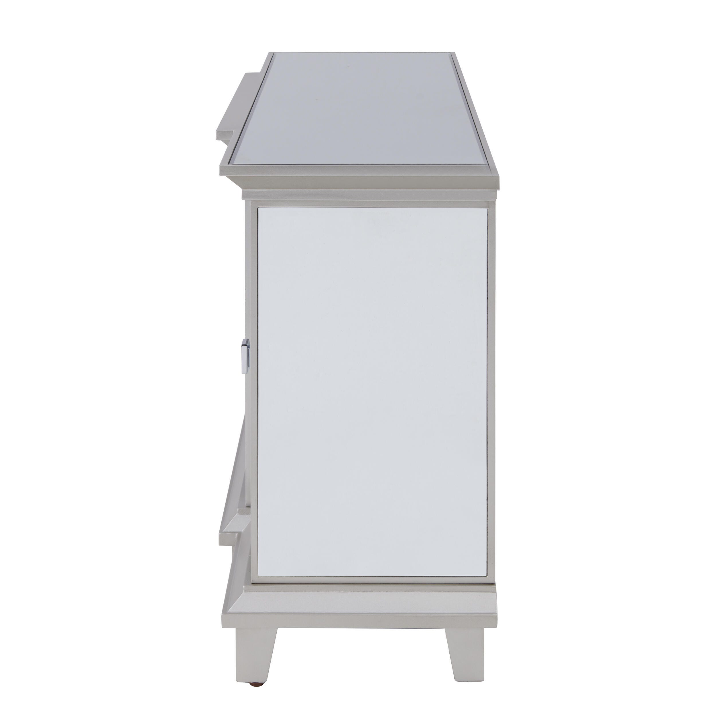 Southern Enterprises Veda Mirrored Touch Screen Electric Fireplace, , large