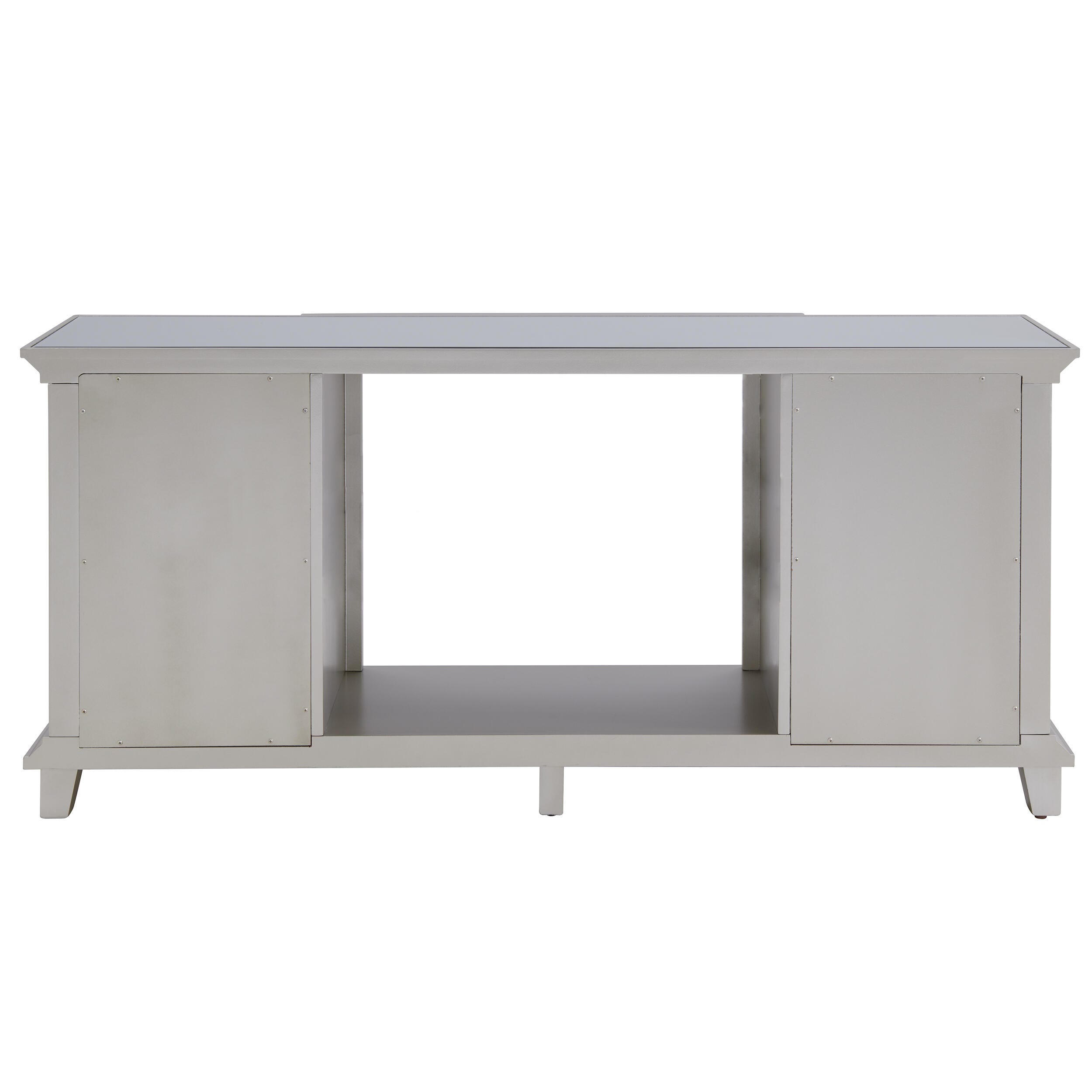 Southern Enterprises Veda Mirrored Touch Screen Electric Fireplace, , large