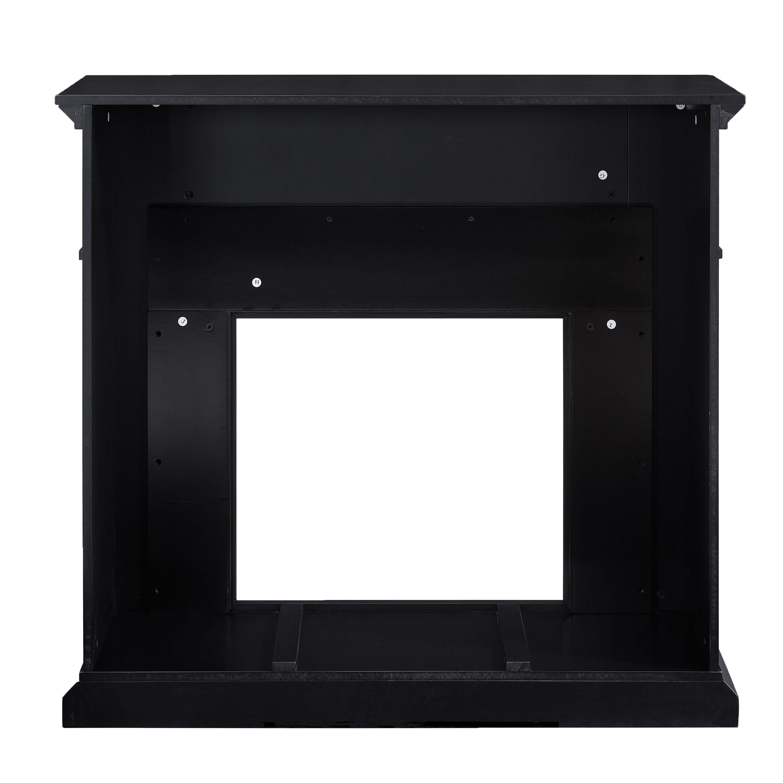Southern Enterprises Odella Marble Touch Screen Electric Fireplace, , large