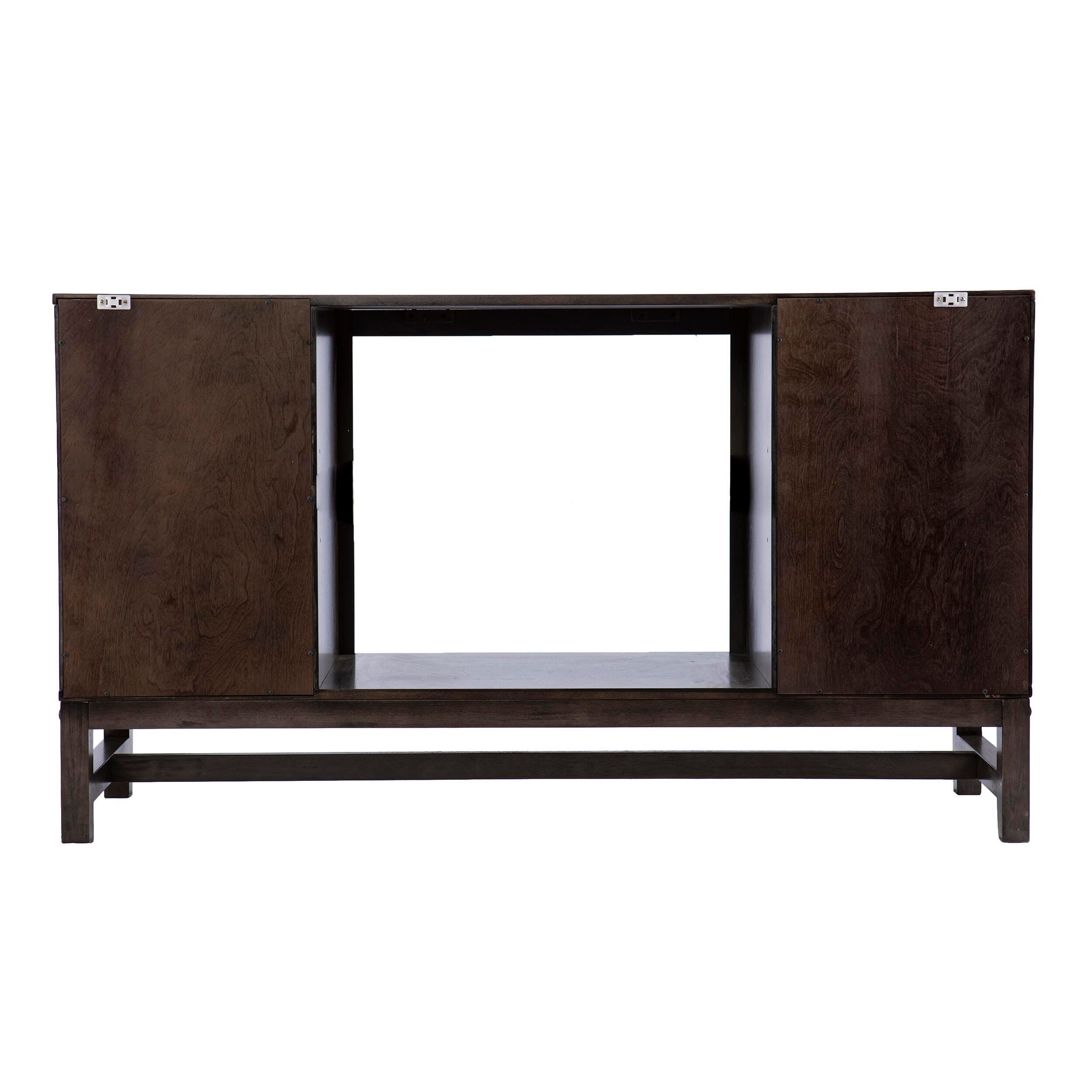 Southern Enterprises Bexham Touch Screen Electric Fireplace with Media Storage, , large