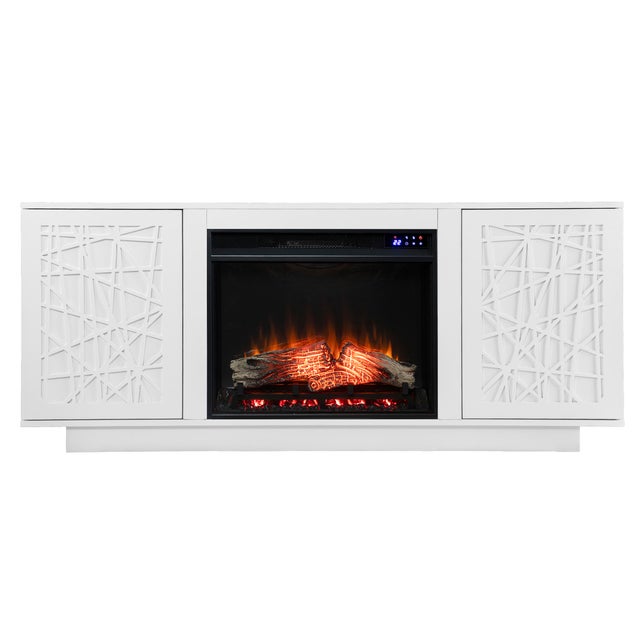 Southern Enterprises Furniture Gerrieh 60" TV Stand with Touch Screen Fireplace