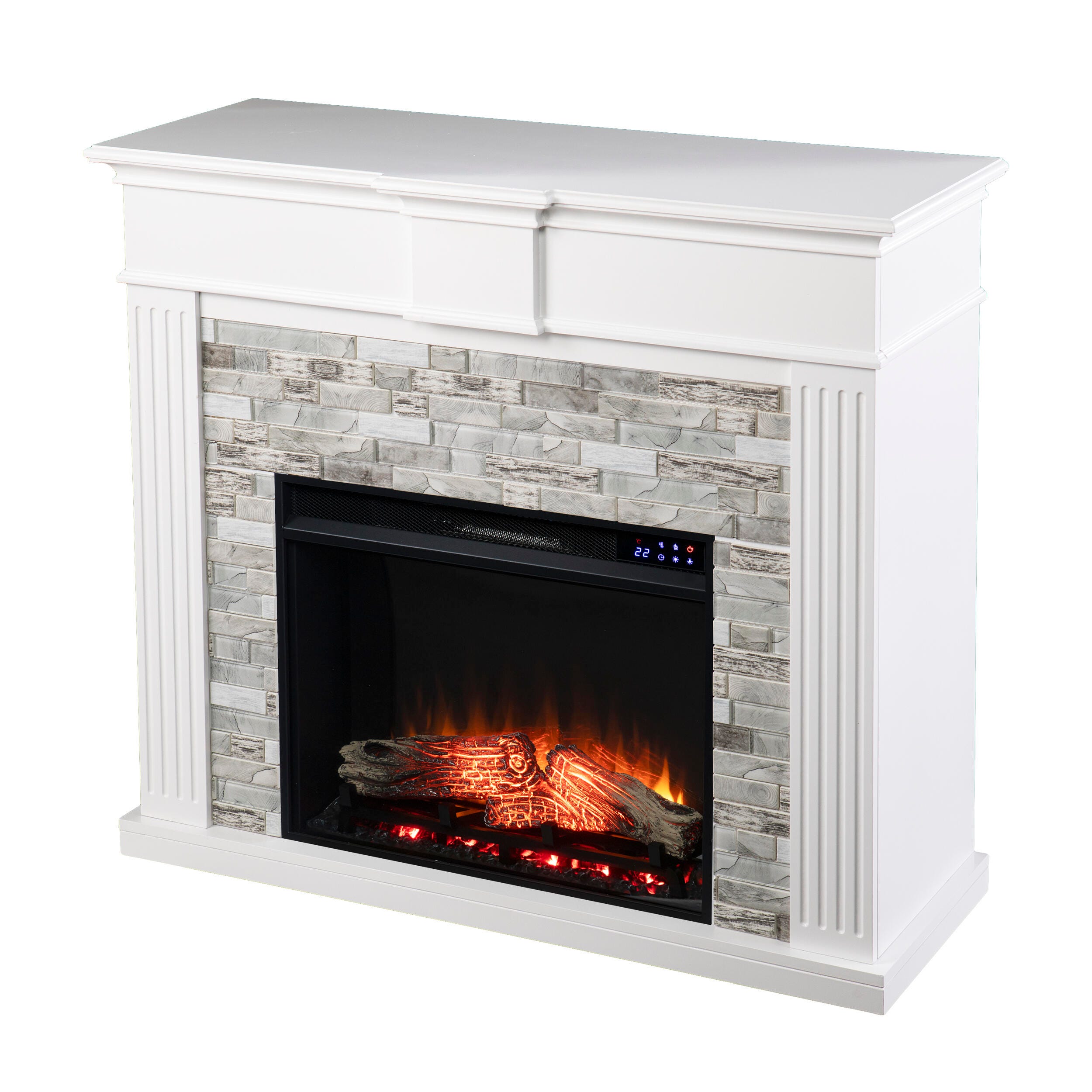 Southern Enterprises Furniture Ashlaurel Touch Screen Fireplace