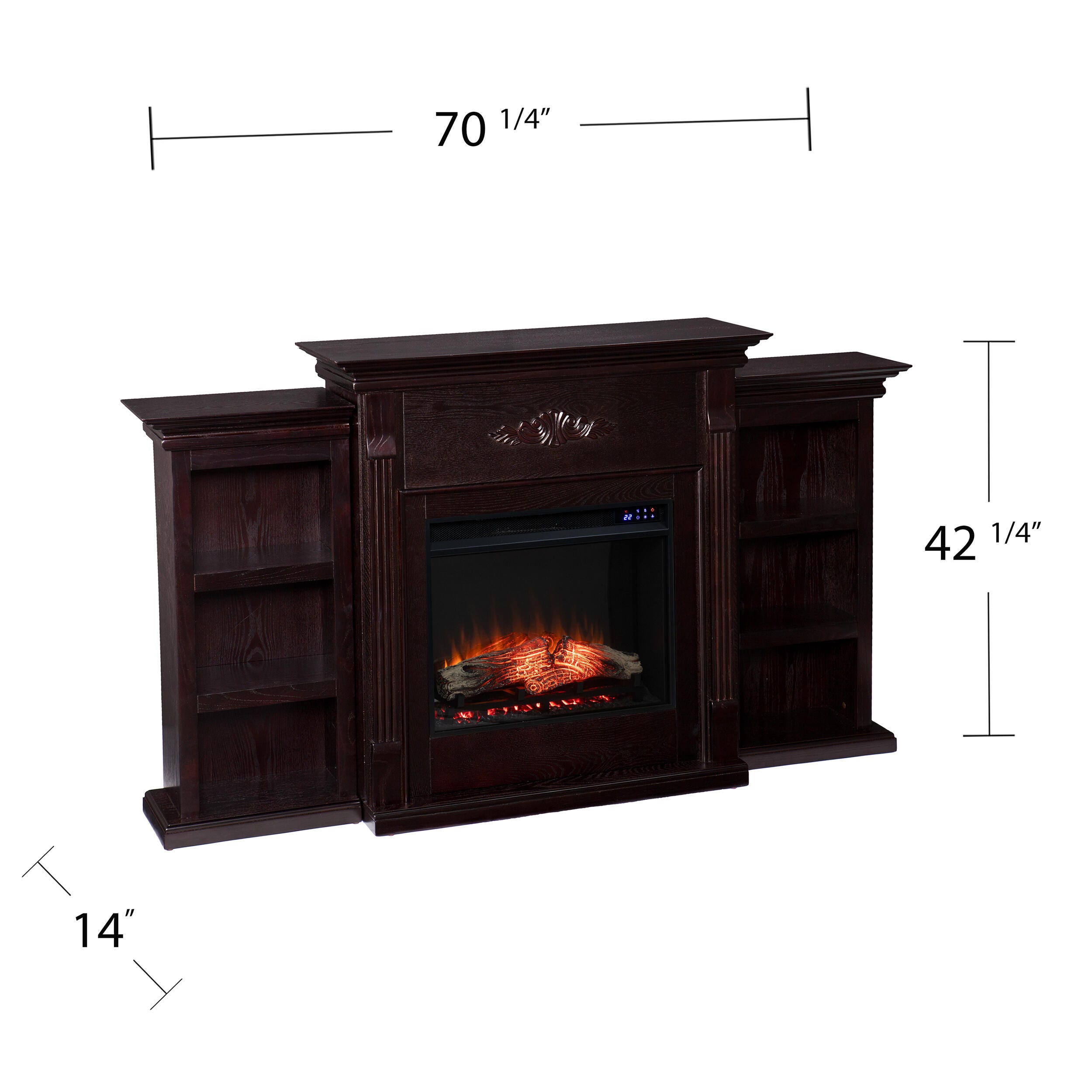 Southern Enterprises Furniture Harkdale Touch Screen Electric