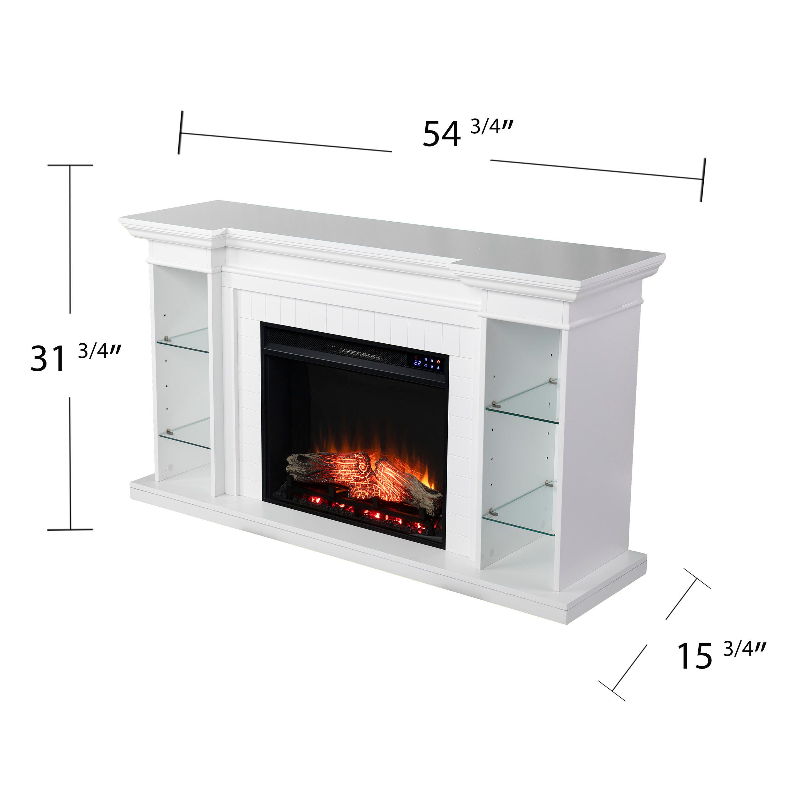 Southern Enterprises Katian 54'' Mantel with Electric Fireplace