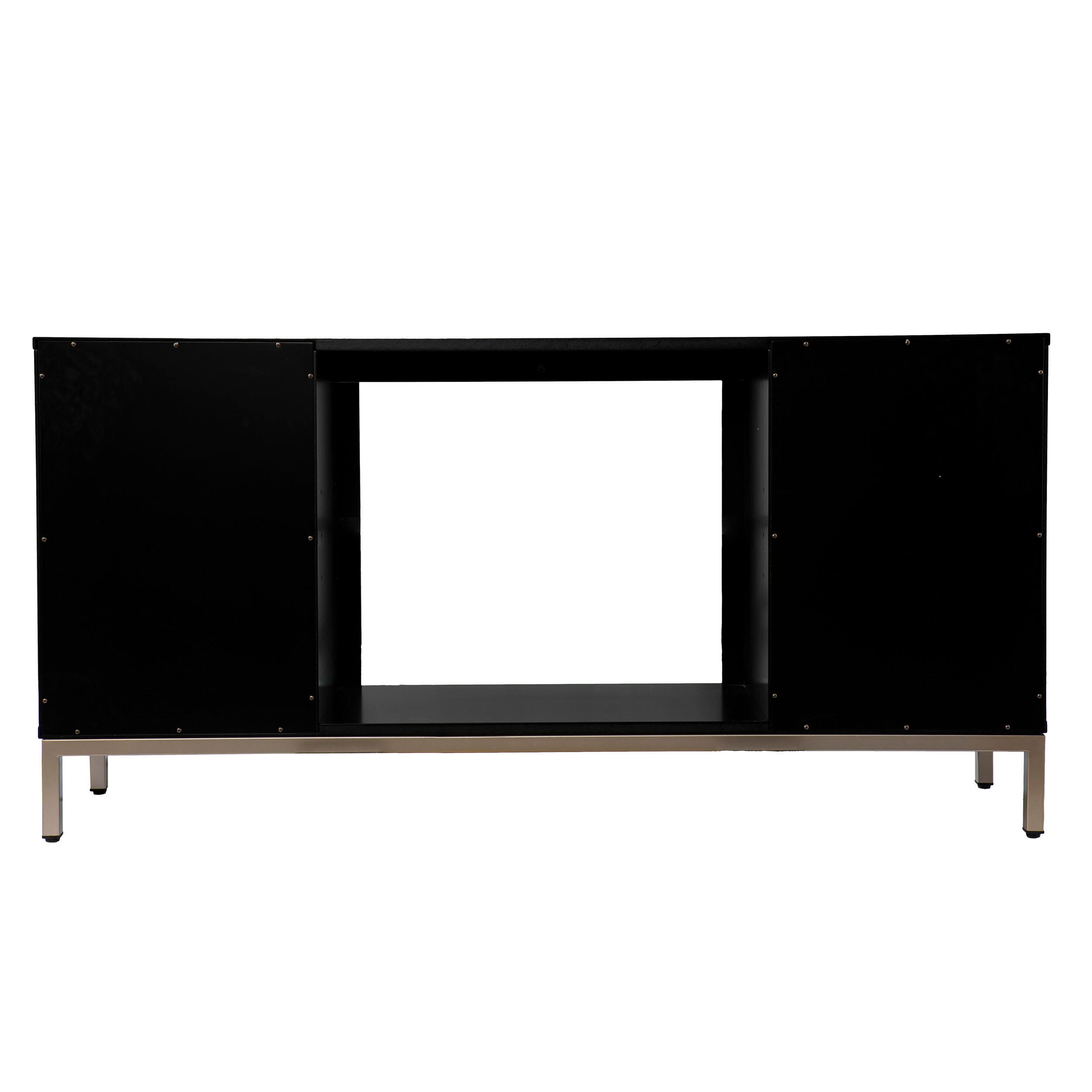 Southern Enterprises Gertandra Touch Screen Electric Fireplace with Media Storage, , large
