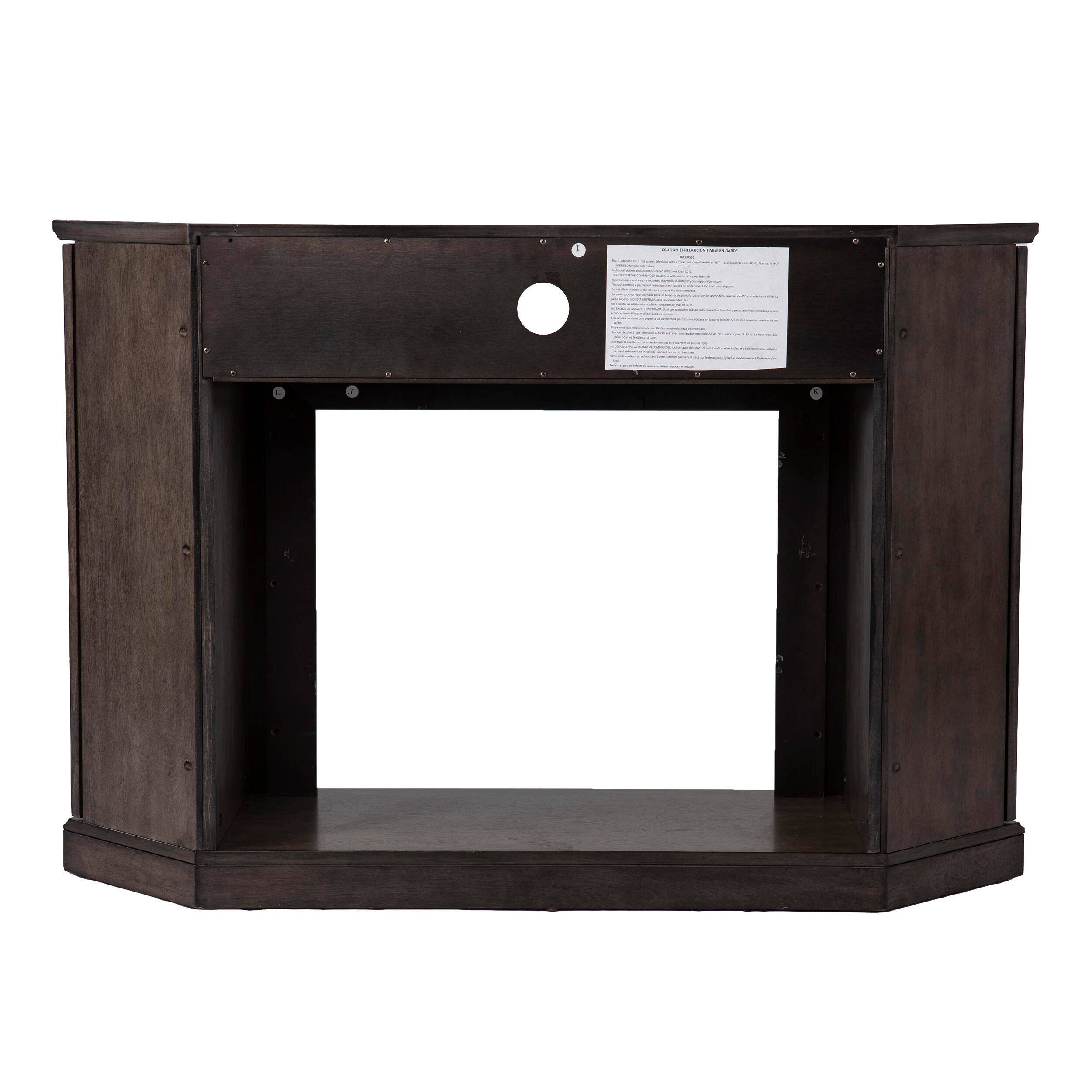 Southern Enterprises Gorrmyn Touch Screen Electric Fireplace with Media Storage, , large