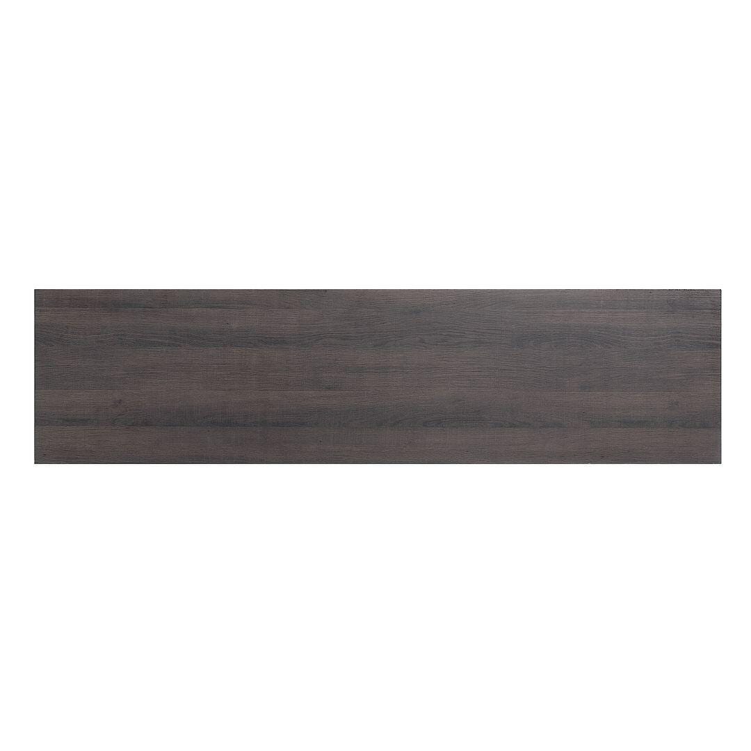 Manhattan Comfort Franklin 60" TV Stand with Electric Fireplace, Brown, large