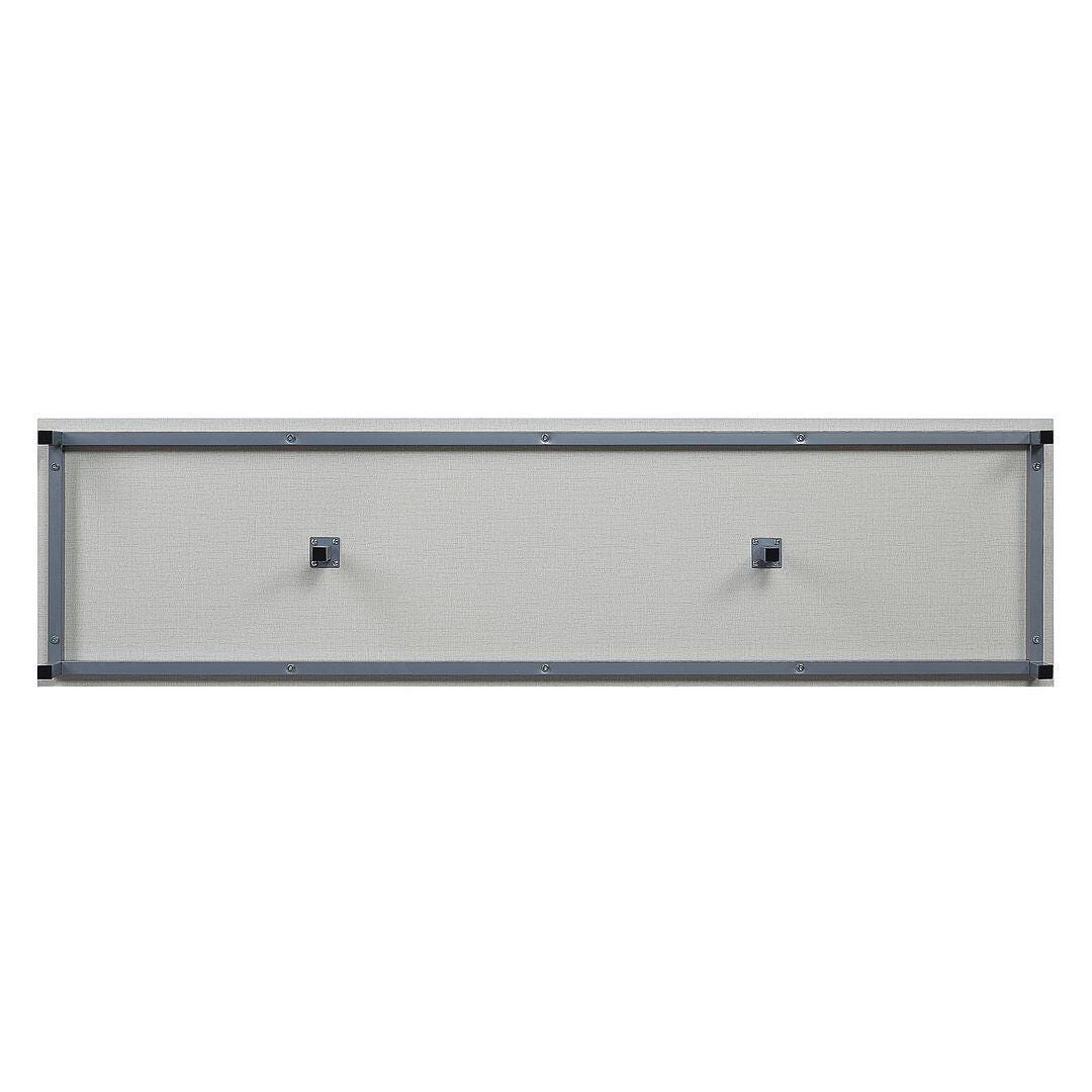 Manhattan Comfort Brighton 60" TV Stand with Electric Fireplace, Beige, large