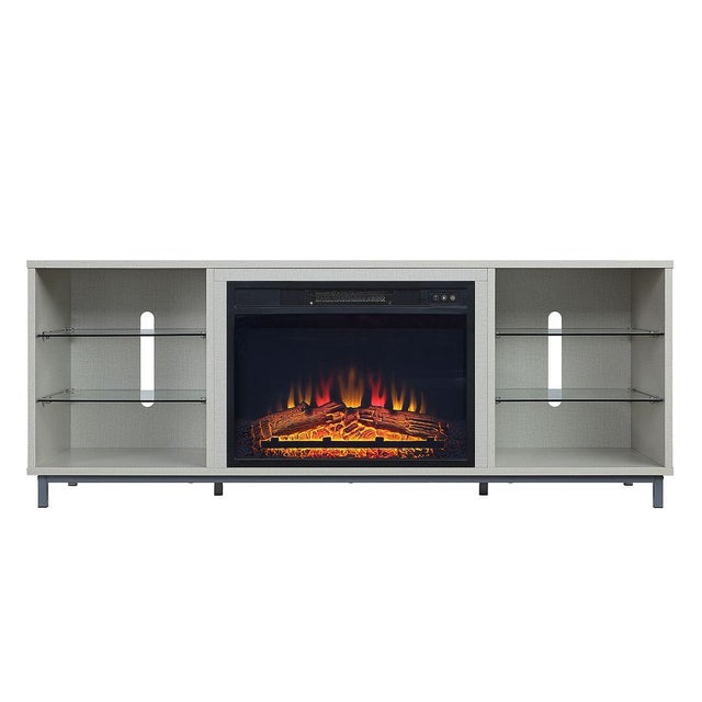Manhattan Comfort Brighton 60" TV Stand with Electric Fireplace