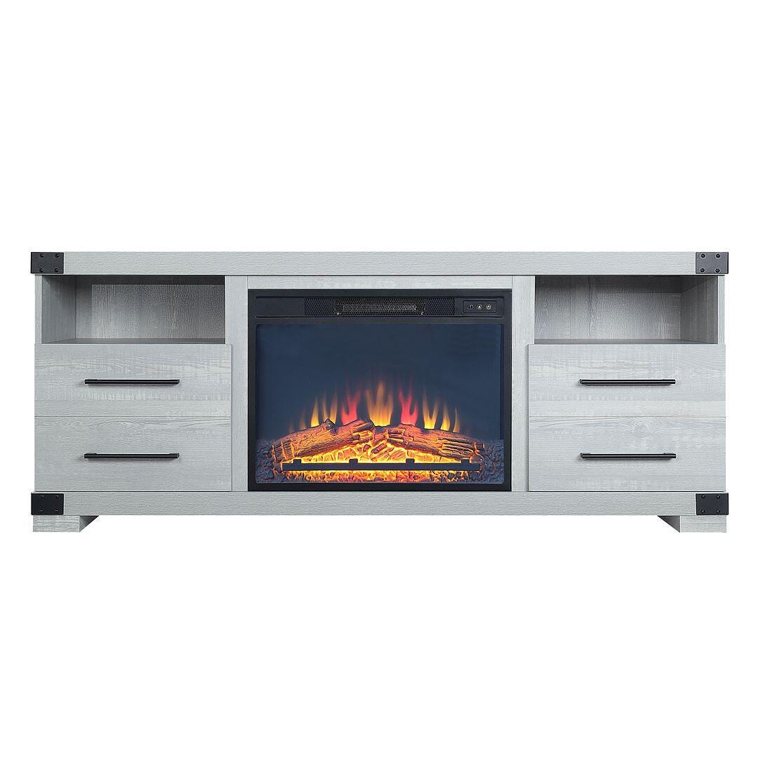 Manhattan Comfort Richmond 60" TV Stand with Electric Fireplace
