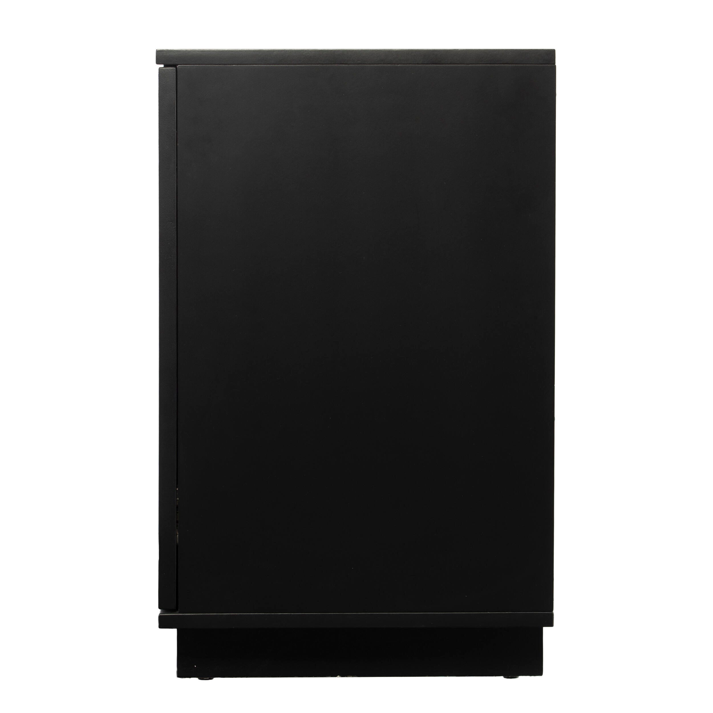 SEI Furniture Rayelland Electric Media Fireplace w/ Storage - Black, , large