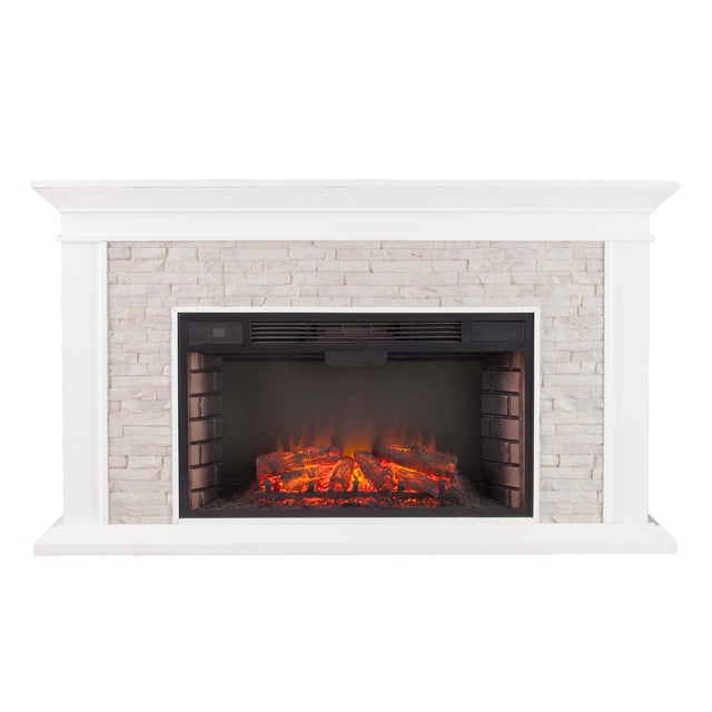 Southern Enterprises Furniture Brook Manor Electric Fireplace Mantel